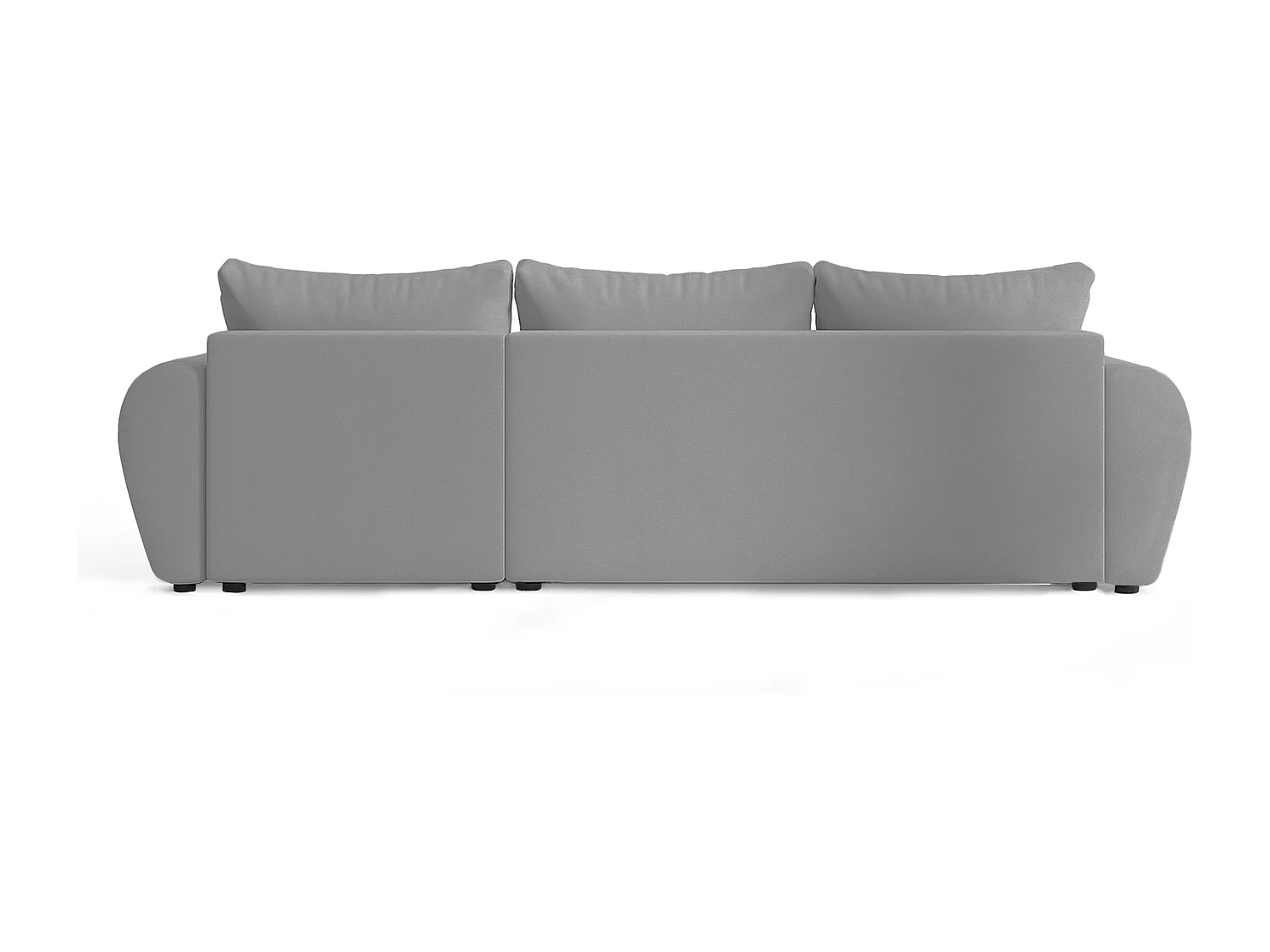 AX LIVING Canapé d’angle convertible Malatya L Mini gris clair droite