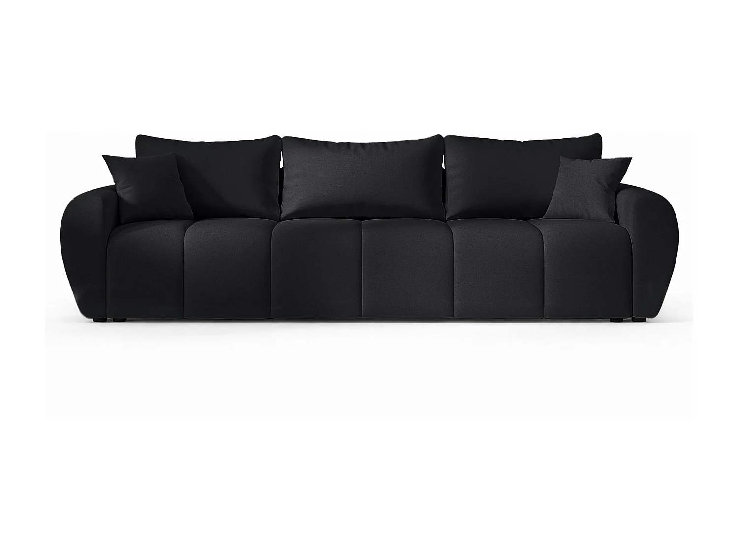AX LIVING Canapé convertible Malatya Big sofa noir 246 cm moderne