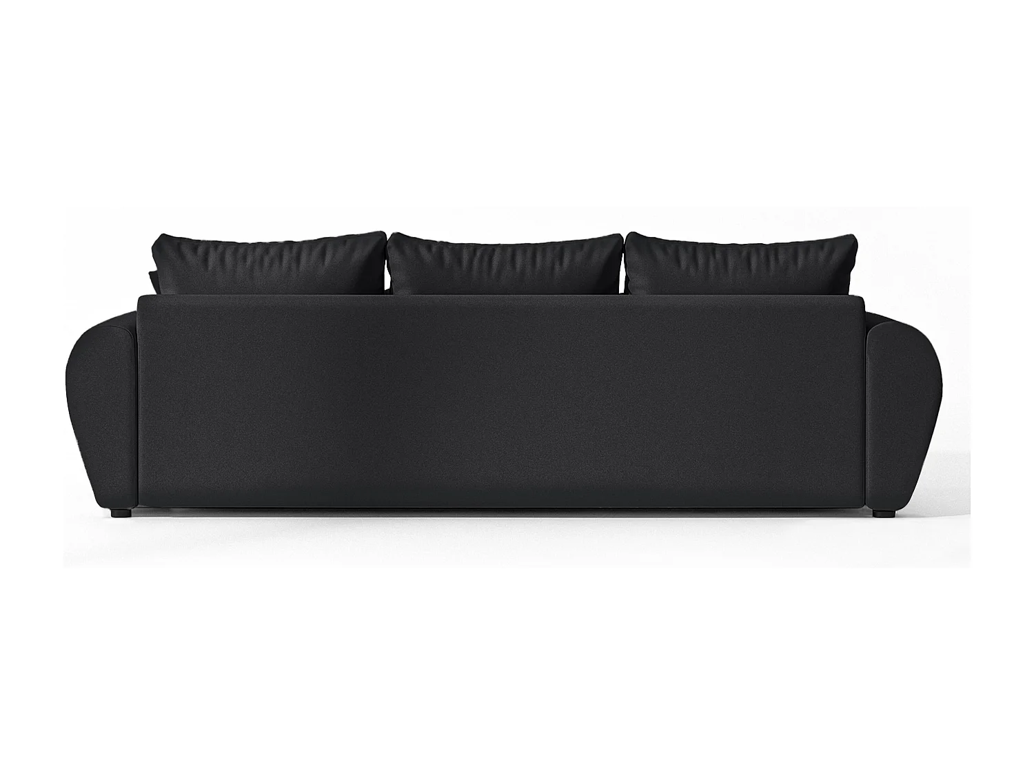 AX LIVING Canapé convertible Malatya Big sofa noir 246 cm moderne