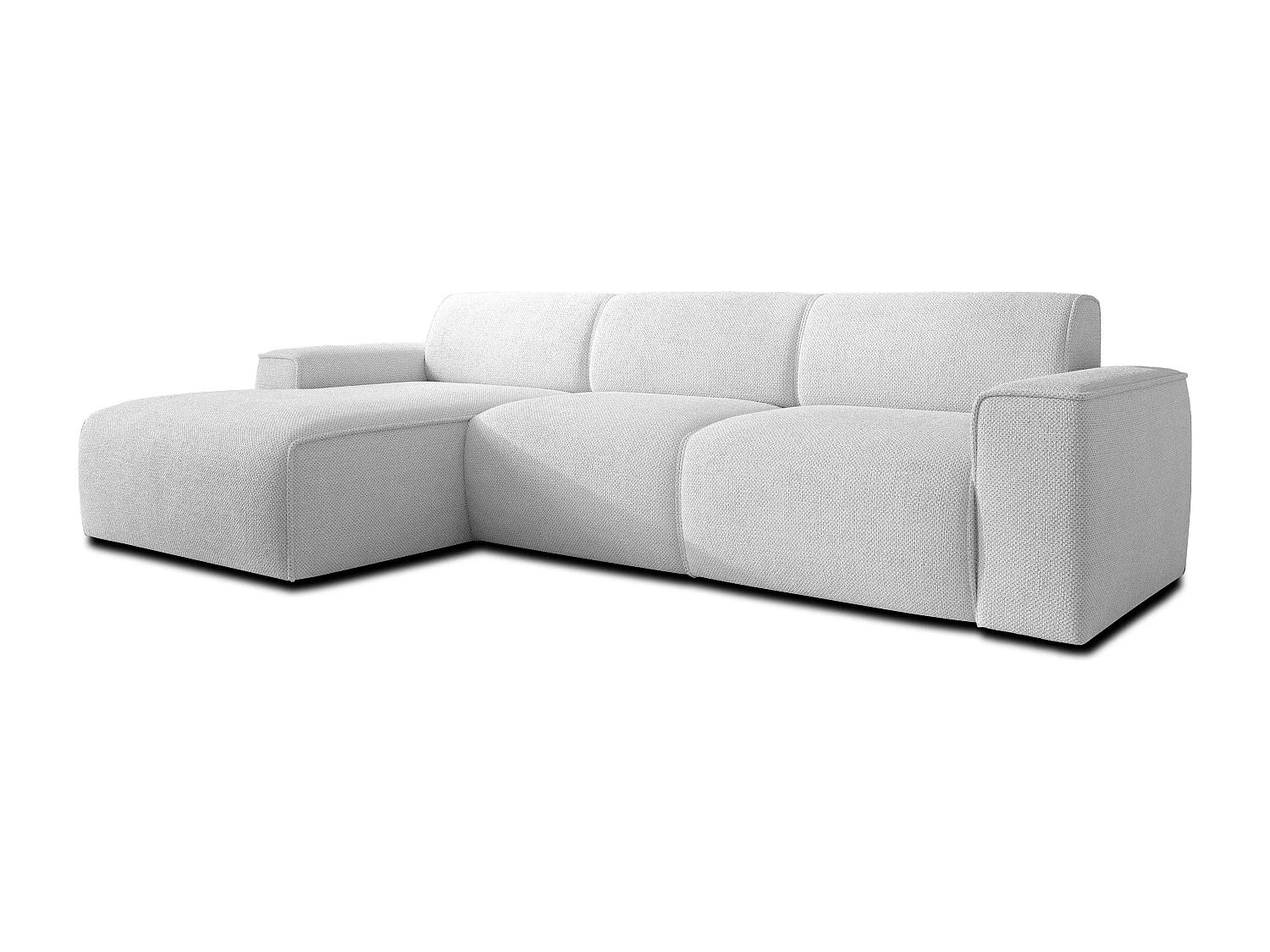 AX LIVING Couch Sofa L Form Didim mini Silber 310 cm stilvoll L