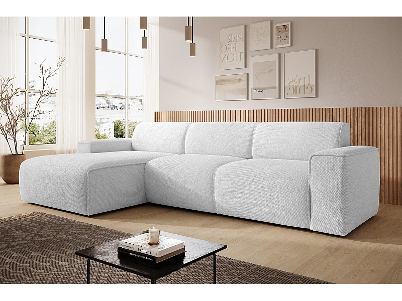 AX LIVING Couch Sofa L Form Didim mini Silber 310 cm stilvoll L