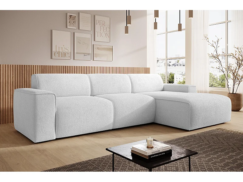 AX LIVING Couch Sofa L Form Didim mini Silber 310 cm stilvoll R