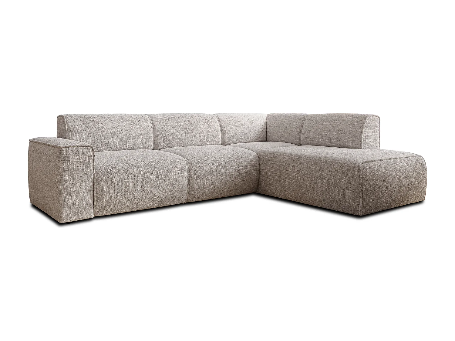 AX LIVING Couch Sofa L Form Didim L Ivory – 292 cm stilvoll & bequem R
