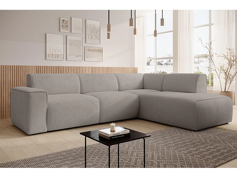 AX LIVING Hoekbank L-vorm Didim L beige 292 cm stijlvol comfortabel rechts