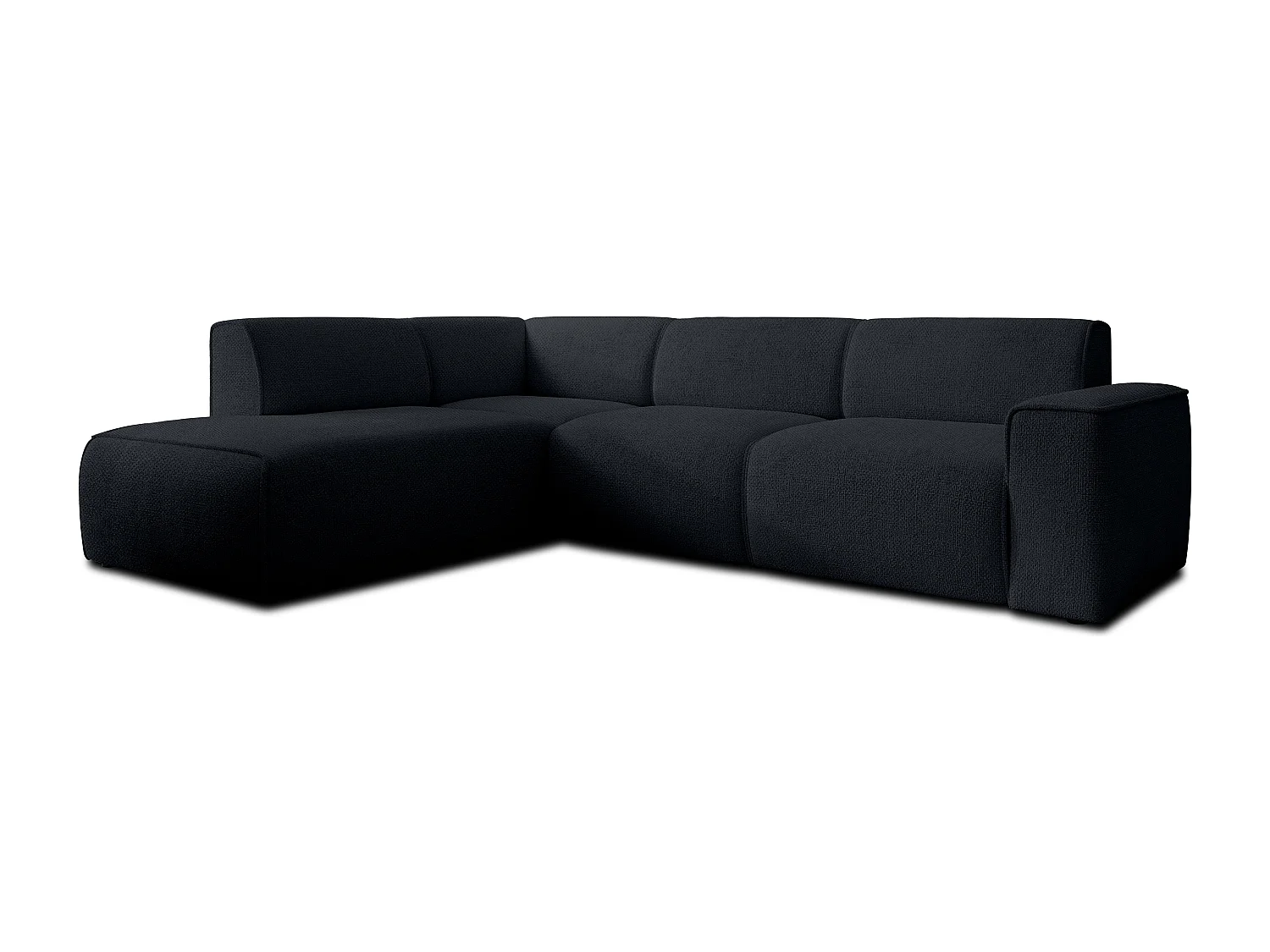 AX LIVING Couch Sofa L Form Didim L Schwarz – 292 cm, stilvoll & bequem L