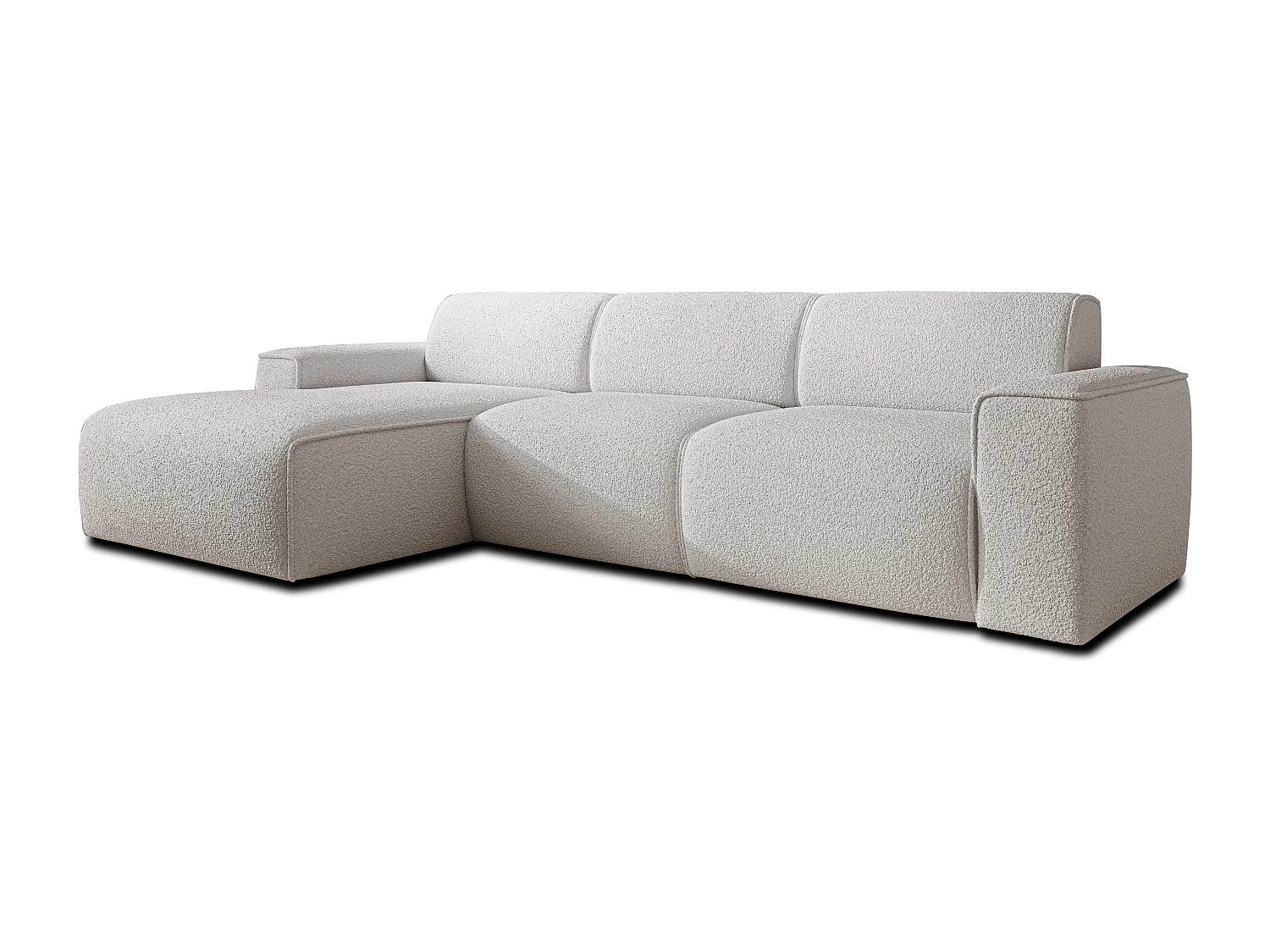 AX LIVING Couch Sofa L Form Didim mini Weiß 310 cm breit, stilvoll L