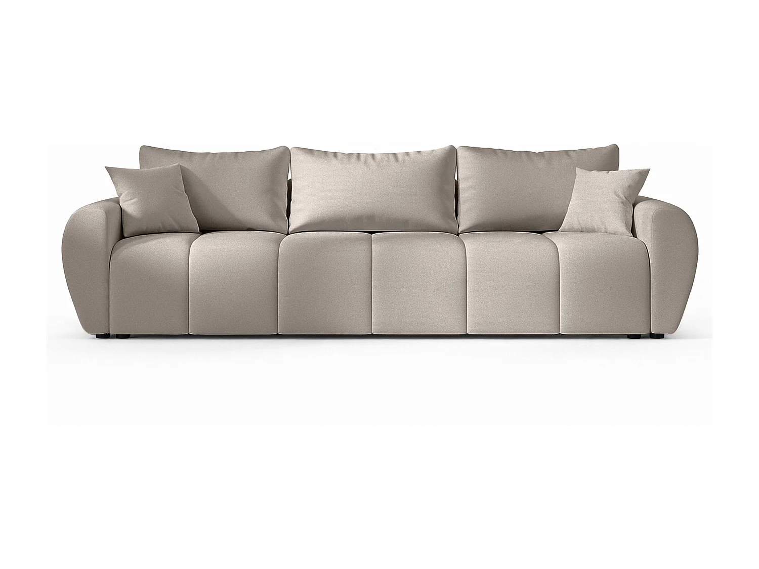 AX LIVING Canapé convertible Malatya Big sofa beige 246 cm moderne