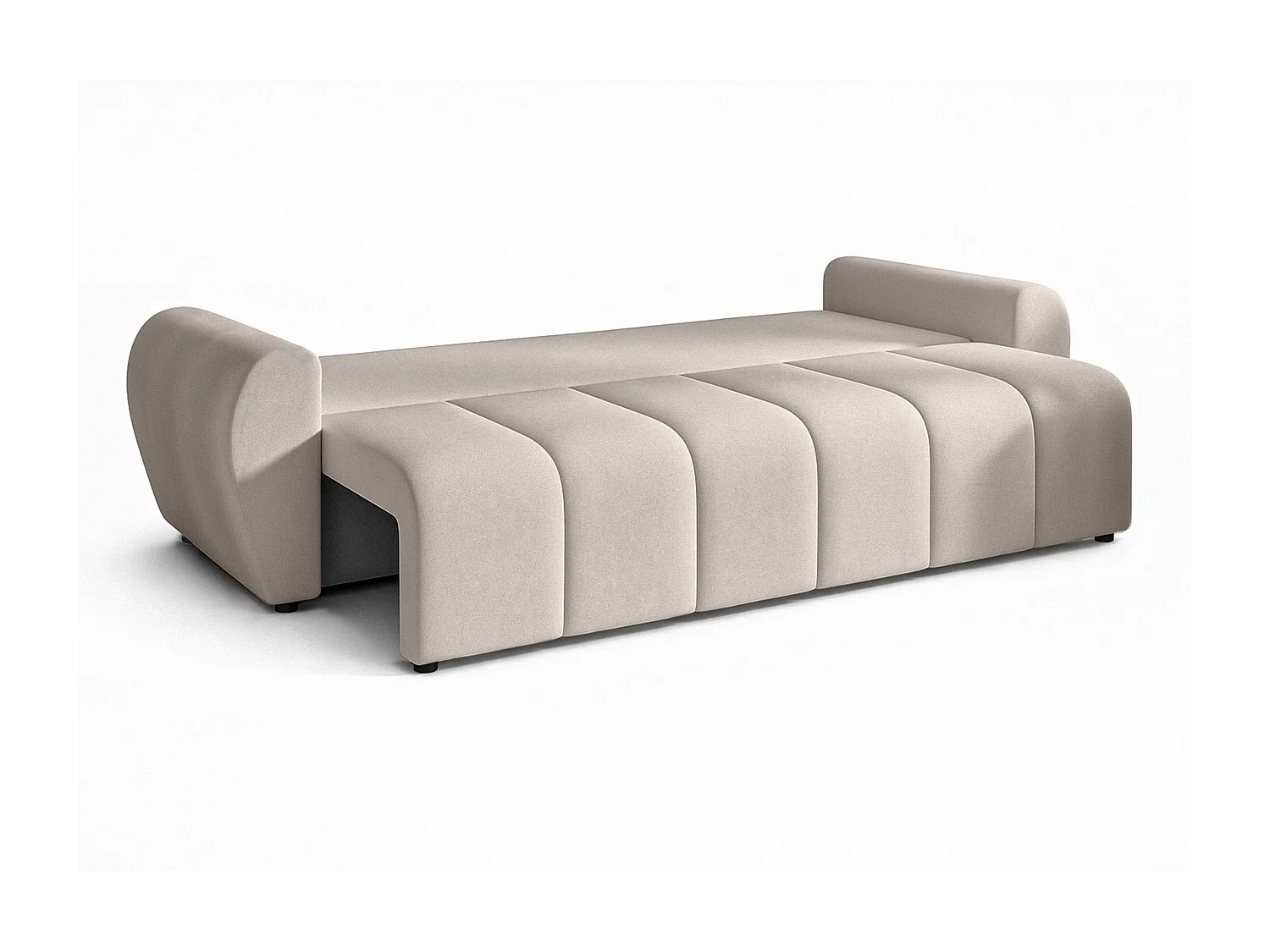 AX LIVING Canapé convertible Malatya Big sofa beige 246 cm moderne