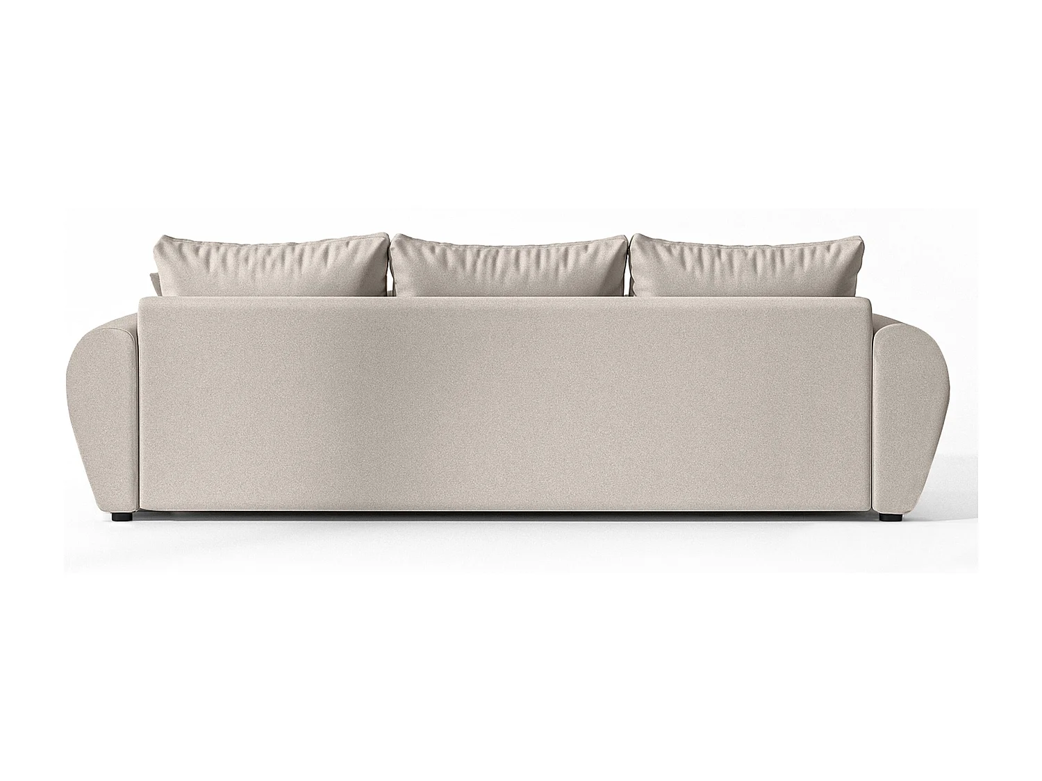 AX LIVING Canapé convertible Malatya Big sofa beige 246 cm moderne