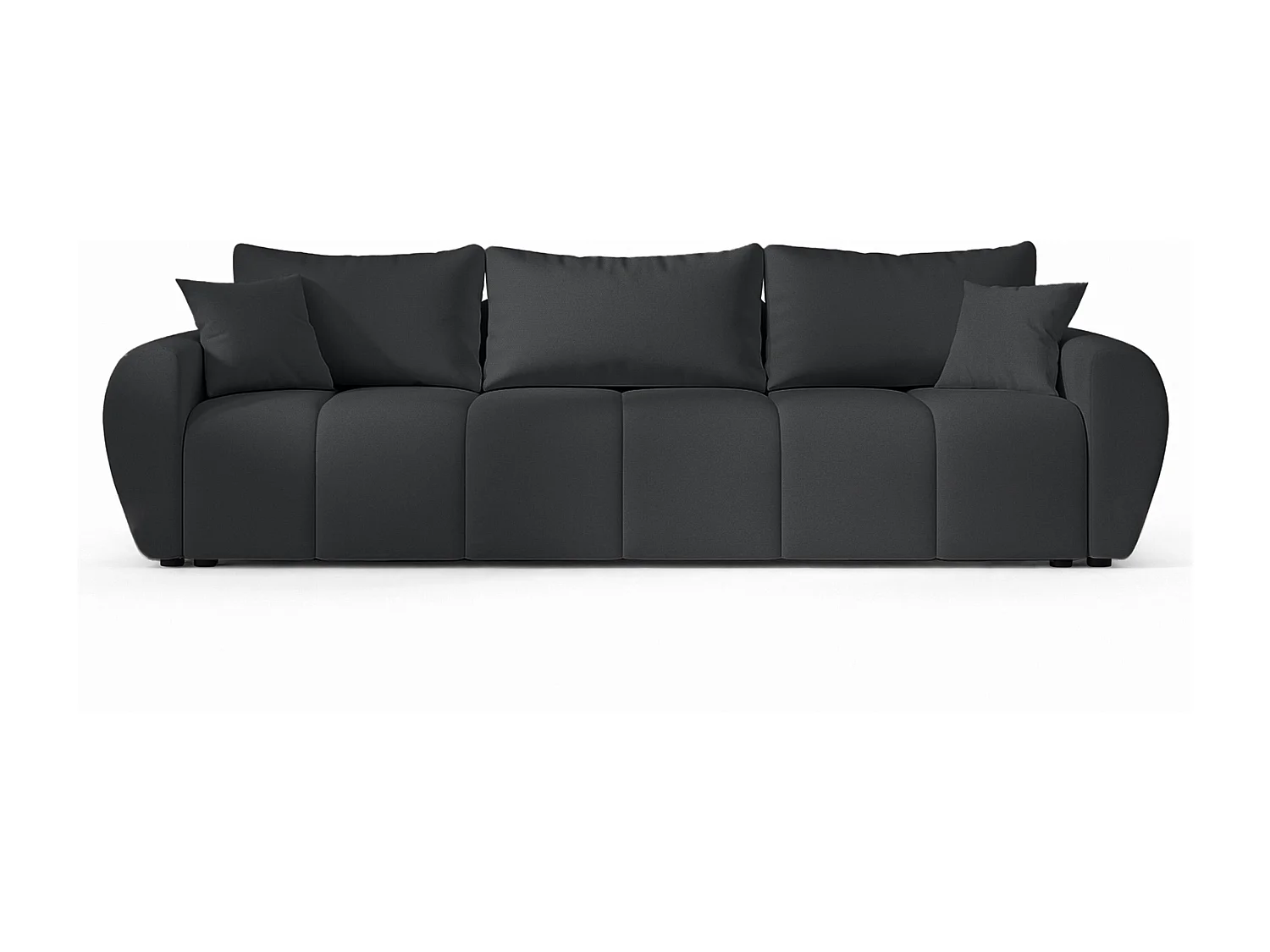 AX LIVING Canapé convertible Malatya Big sofa gris foncé 246 cm moderne