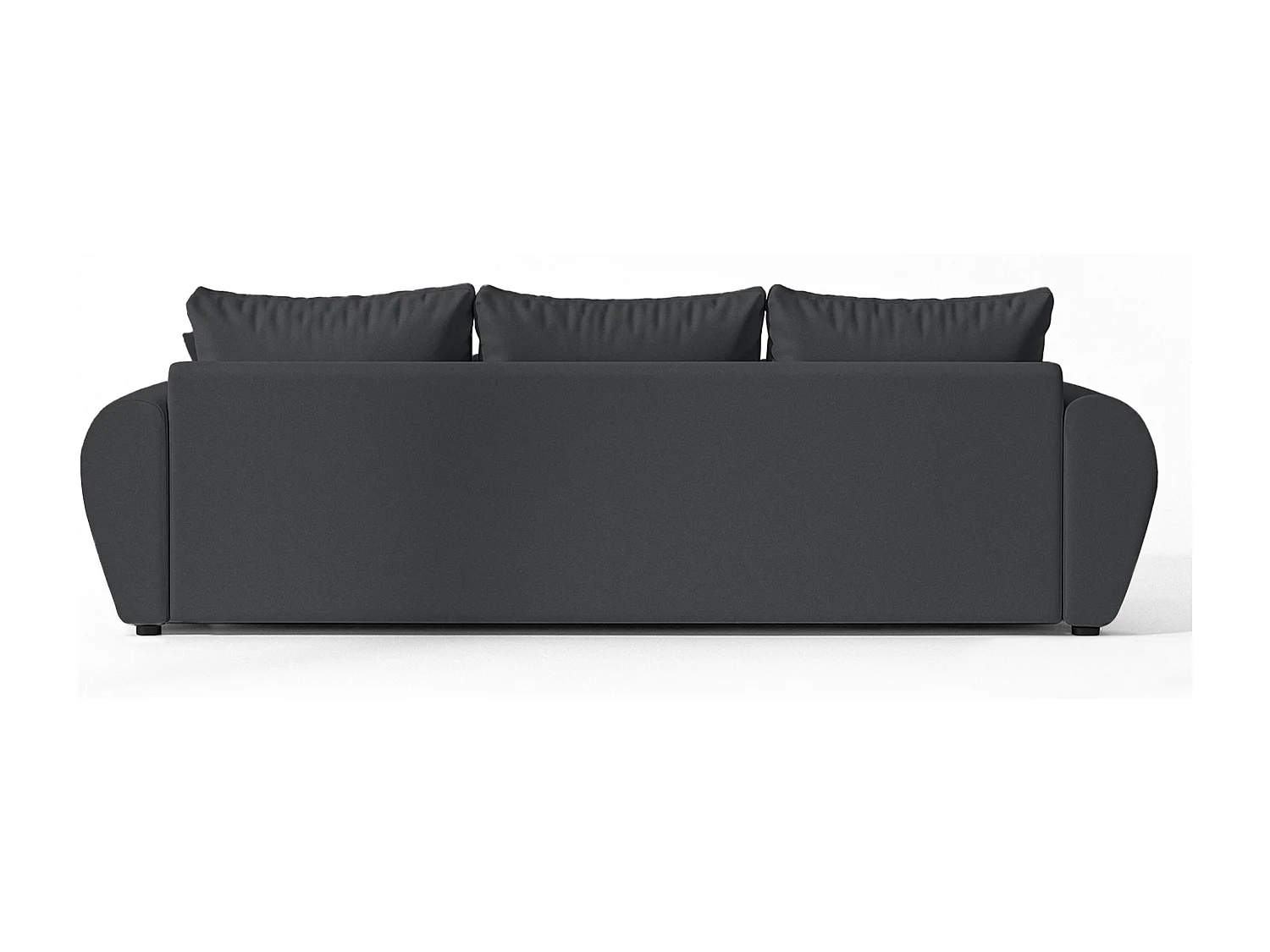 AX LIVING Canapé convertible Malatya Big sofa gris foncé 246 cm moderne
