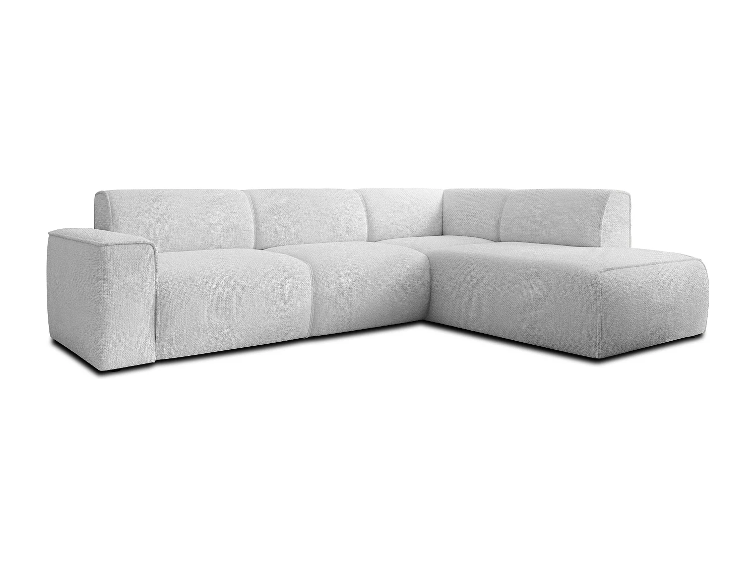 AX LIVING Couch Sofa L Form Didim L Silber 292 stilvoll & bequem R