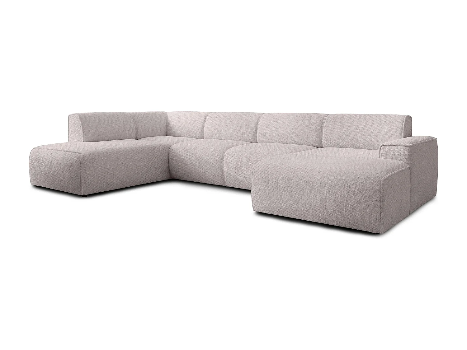 AX LIVING XXL Sofa U Form Didim Creme 378cm breit modern & großzügig L