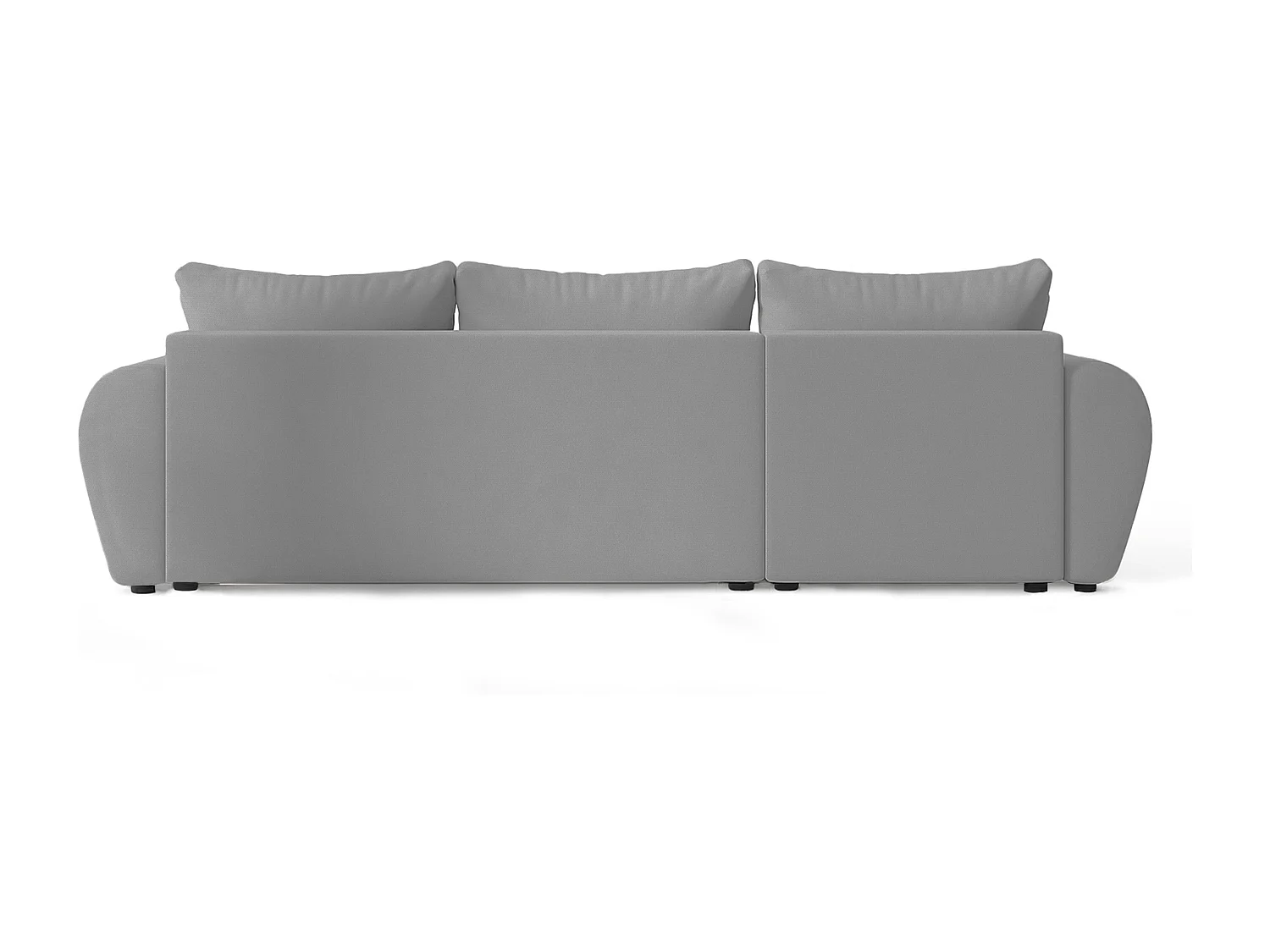 AX LIVING Canapé d’angle convertible Malatya L Mini gris clair gauche