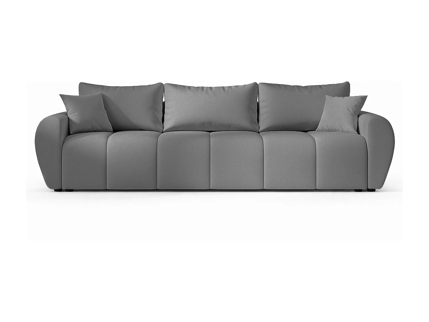 AX LIVING Canapé convertible Malatya Big sofa gris clair 246 cm moderne