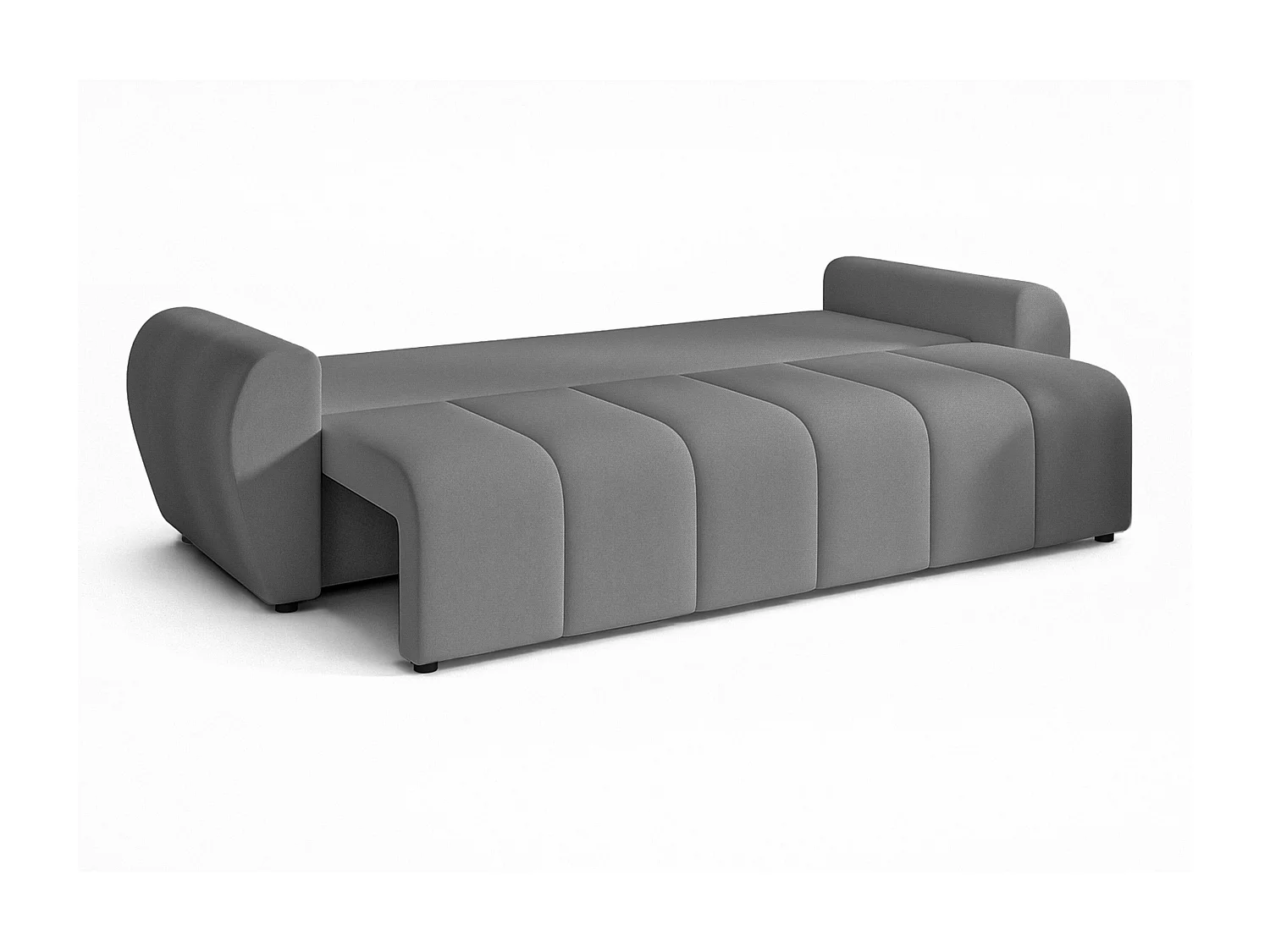 AX LIVING Canapé convertible Malatya Big sofa gris clair 246 cm moderne