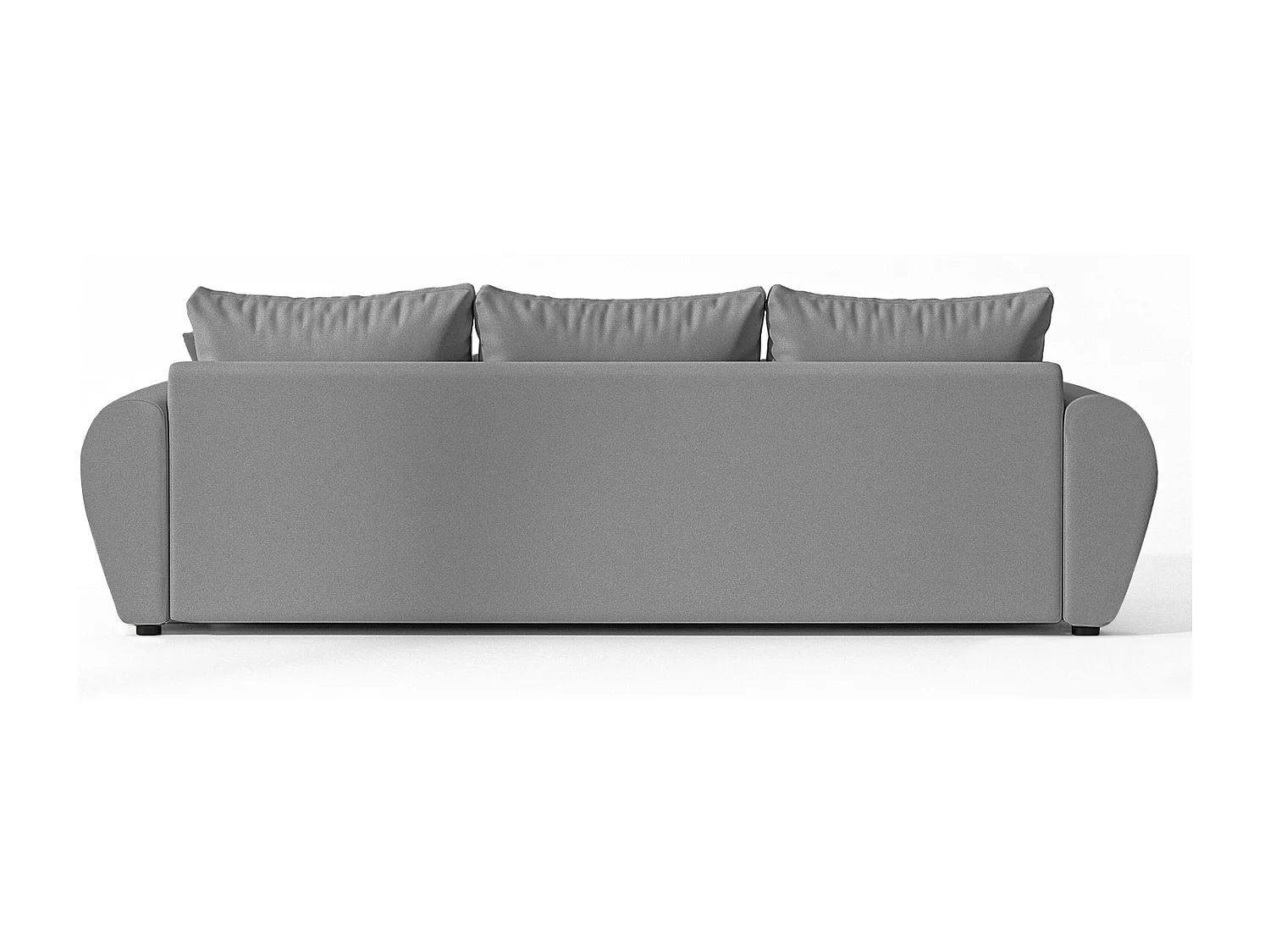 AX LIVING Canapé convertible Malatya Big sofa gris clair 246 cm moderne
