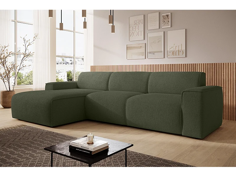 AX LIVING Couch Sofa L Form Didim mini Grün 310 cm breit, stilvoll L