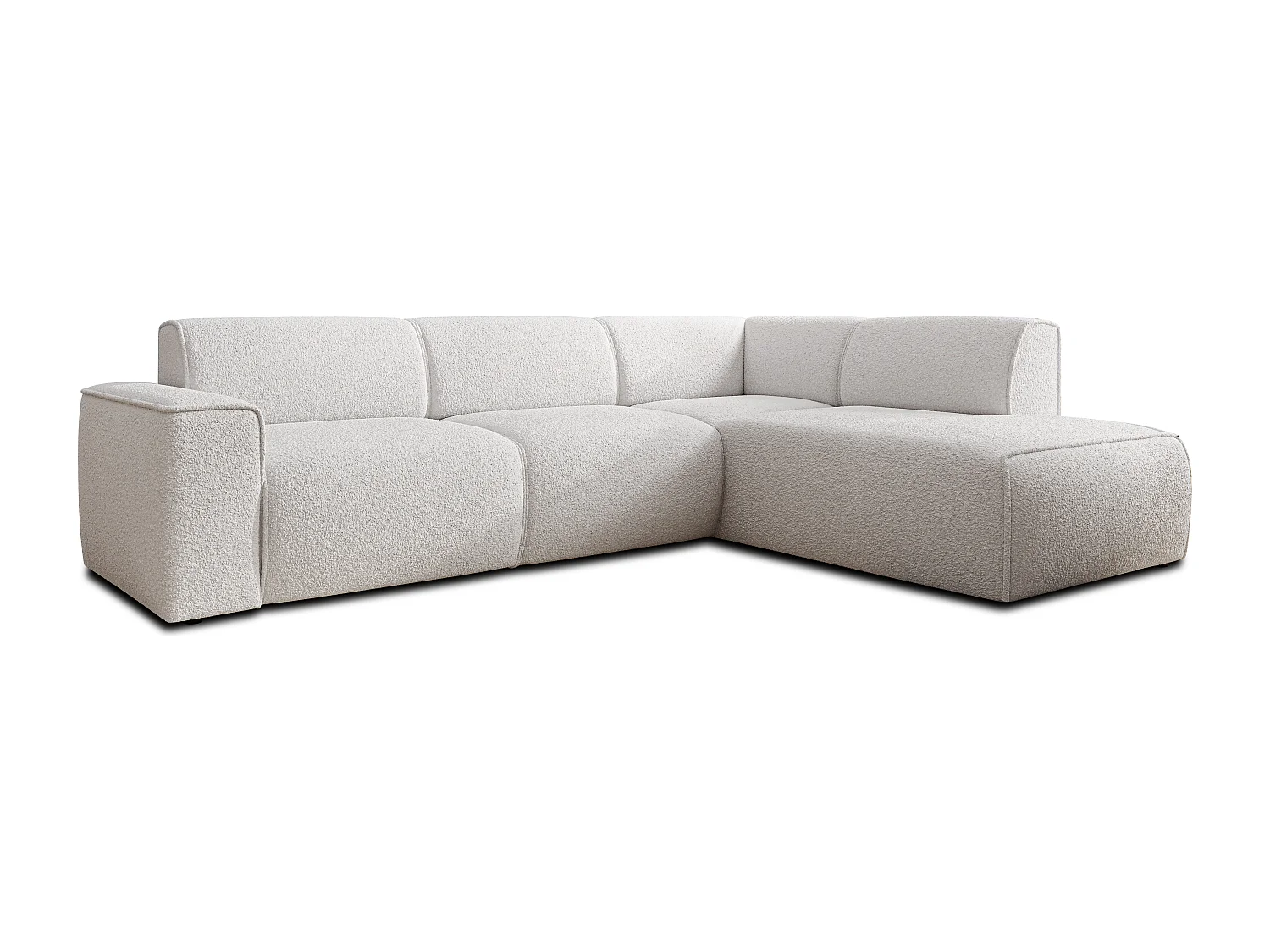 AX LIVING Couch Sofa L Form Didim L Weiß – 292 cm, stilvoll & bequem R