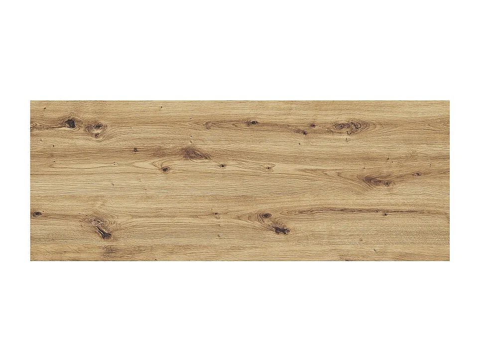 Plan für Waschtischunterschrank BRAZZA – 120 cm – Helles Eichenholz – Stärke 2,5 cm – Zum Aufstellen