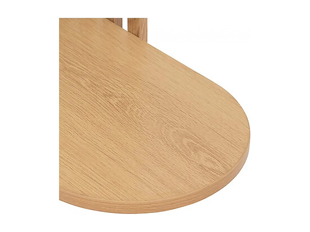 Table d'appoint bout de Canapé, coloris beige - Longueur 49,5 x Profondeur 26 x Hauteur 56 cm