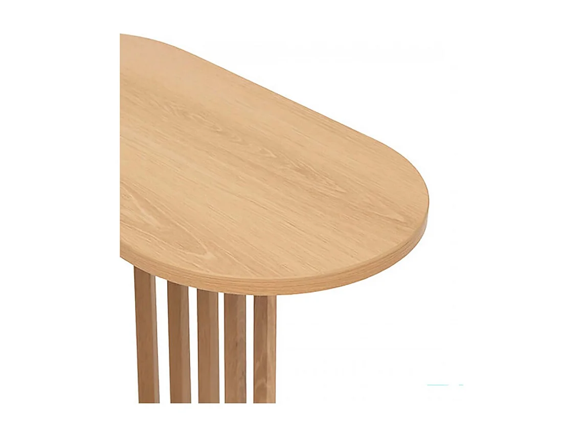 Table d'appoint bout de Canapé, coloris beige - Longueur 49,5 x Profondeur 26 x Hauteur 56 cm
