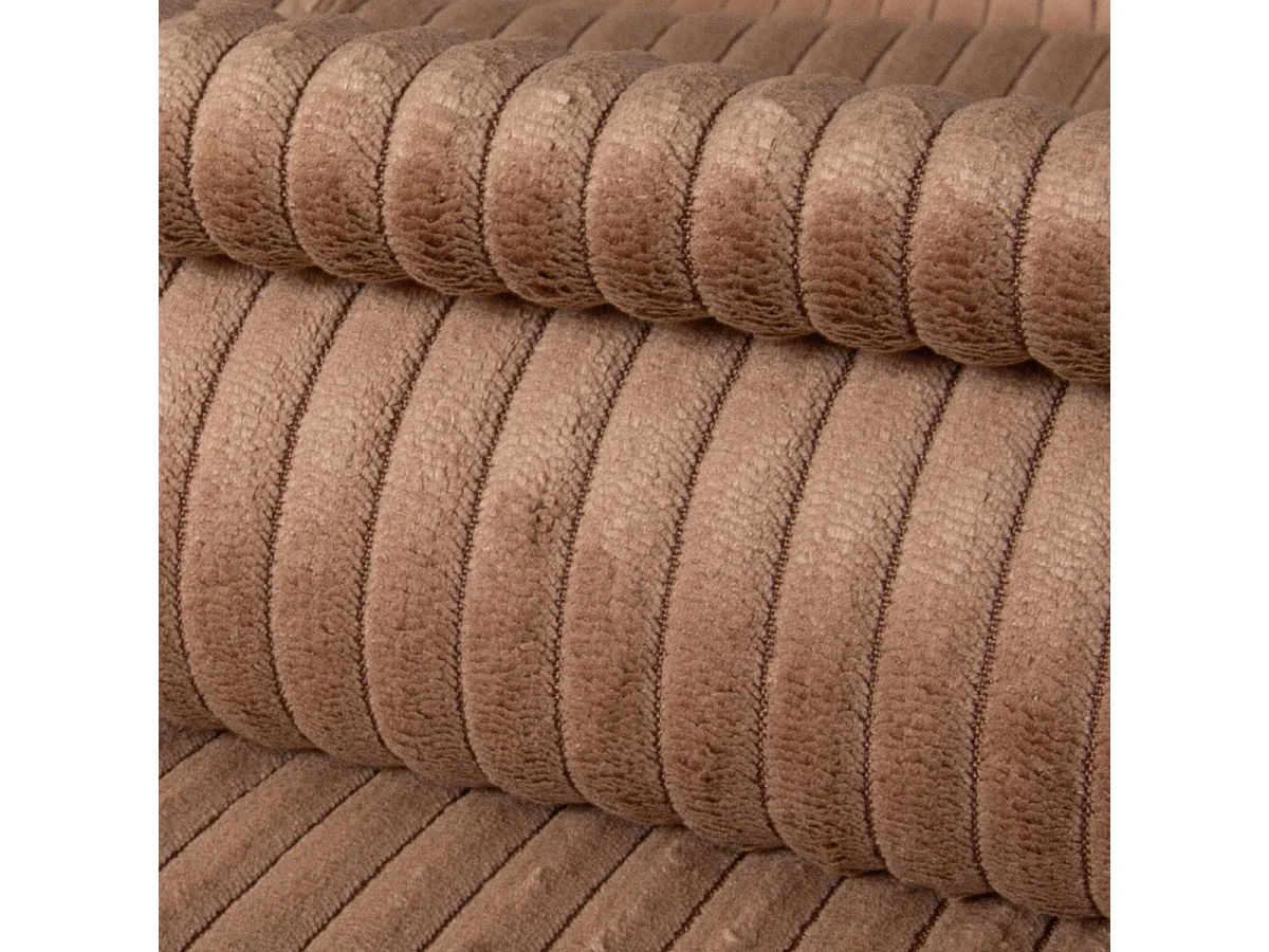 MATELAS POUR TOUS | Lot de 2 coussins velours côtelé MALO 40x40cm | Marron