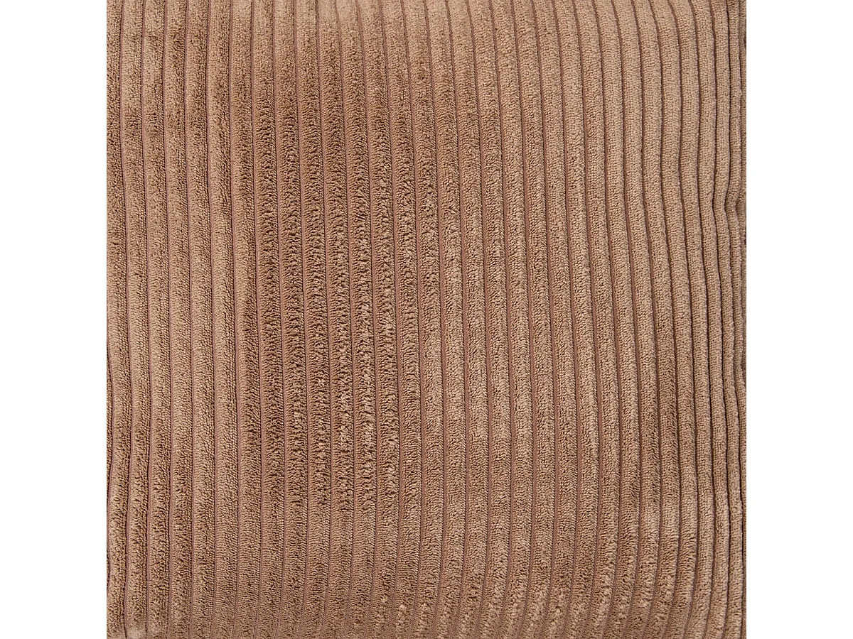 Lot de 2 coussins velours côtelé MALO 40x40cm - Marron
