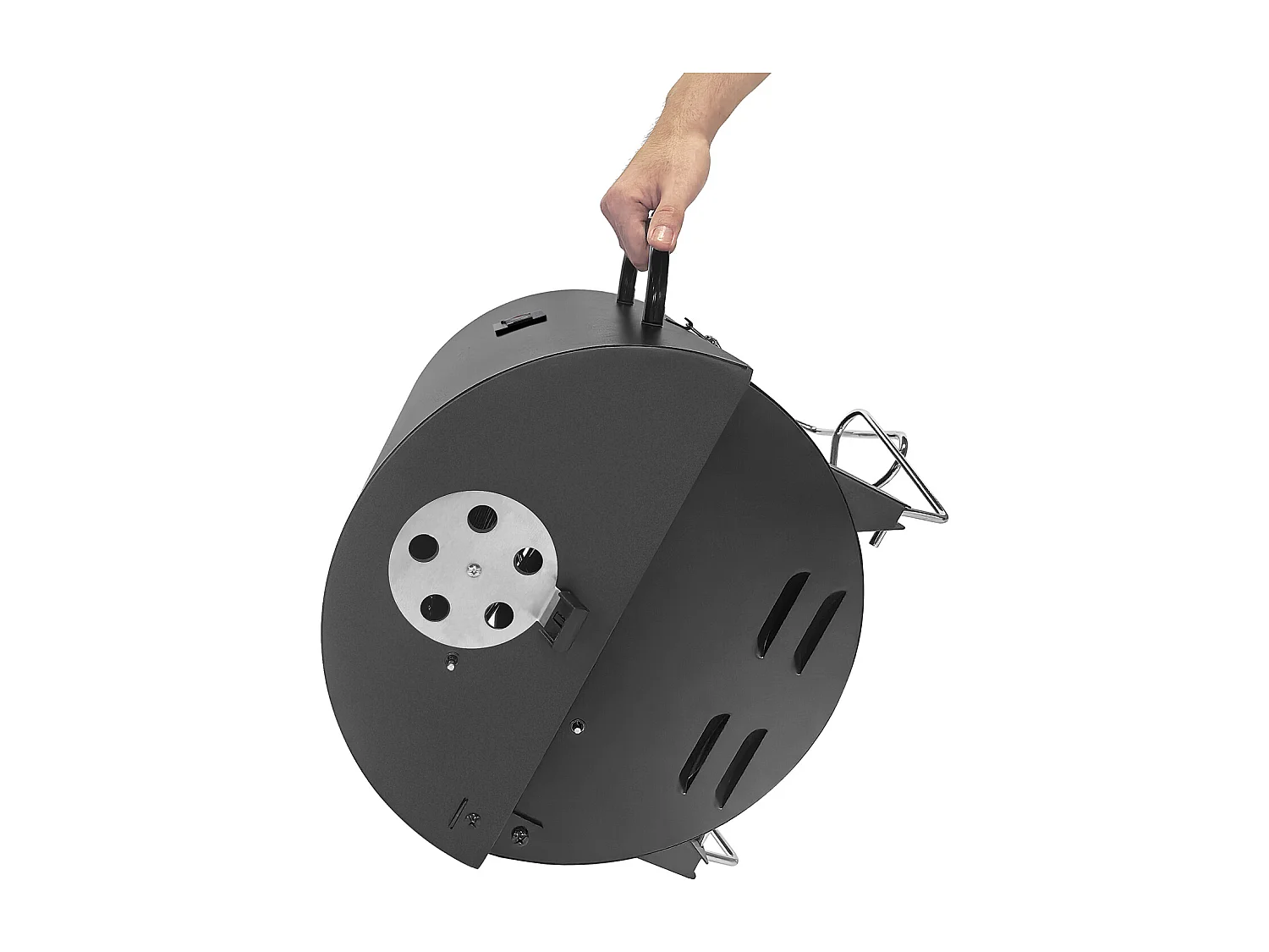 TAINO CHAROX Barbecue au charbon de bois portable barbecue de table compact barbecue de camping pour balcon avec bac à charbon