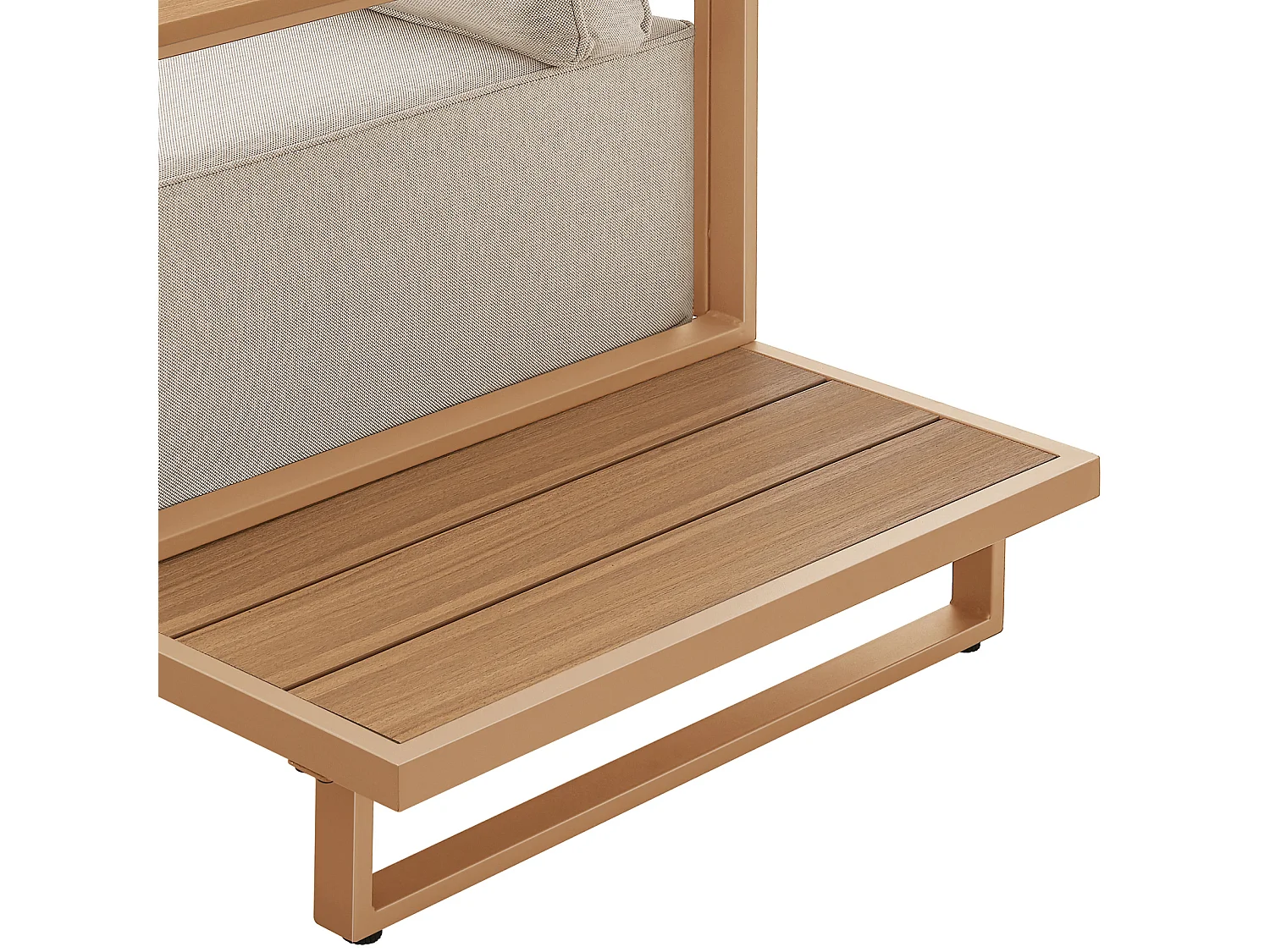 Salon de Jardin Ensemble de Lounge Extérieur Modulaire Coussins de 25 cm d'Épaisseur Beige