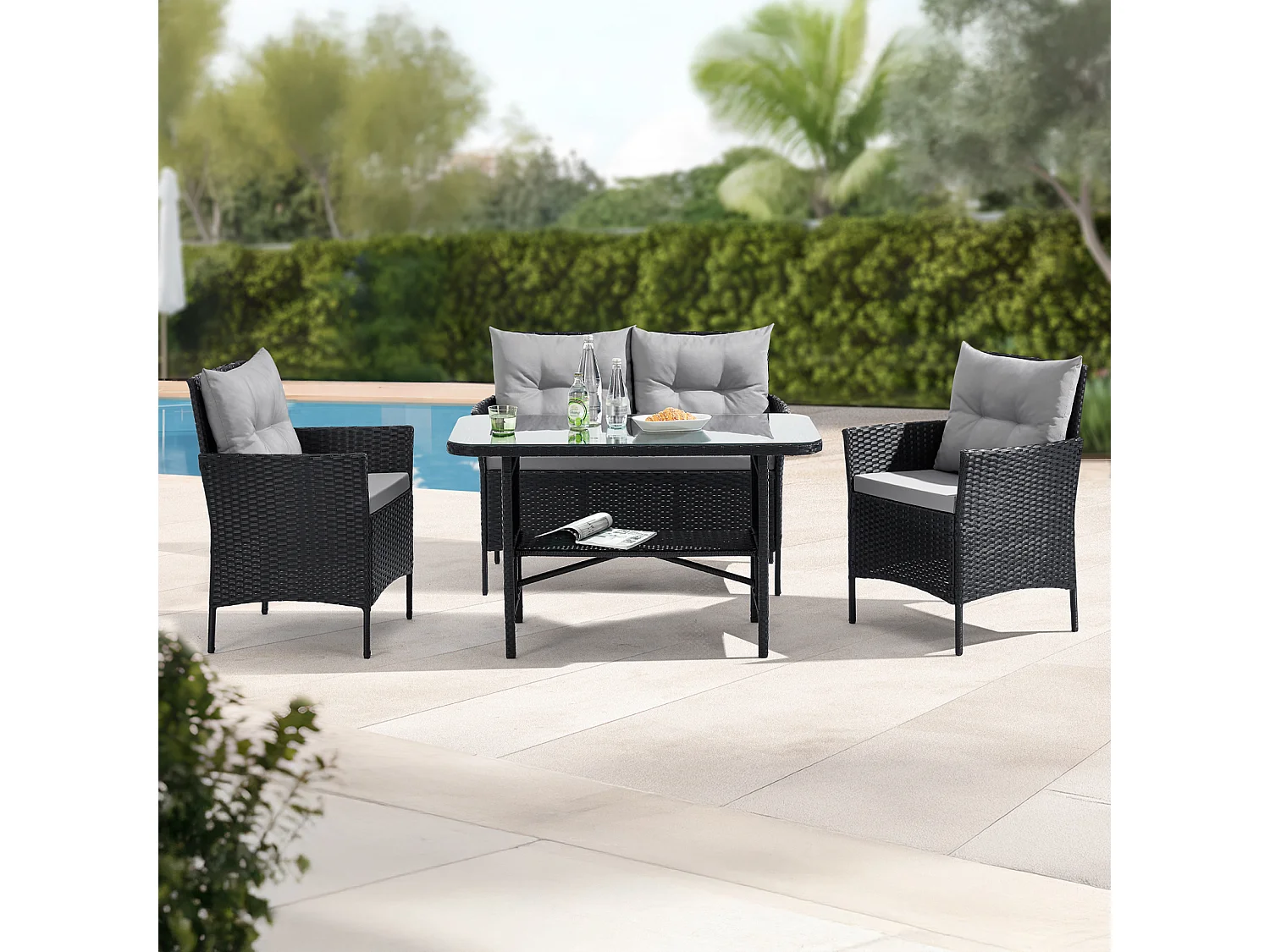 4-teiliges Gartenmöbel Set DALLAS