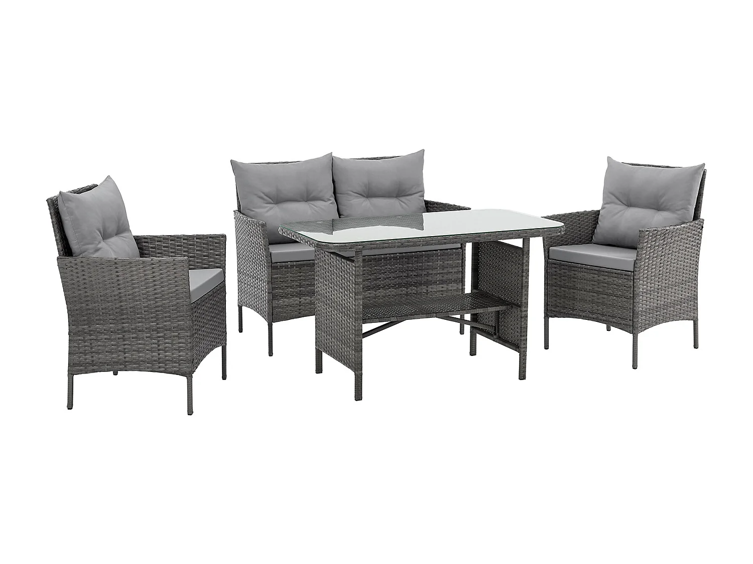 4-teiliges Gartenmöbel Set DALLAS