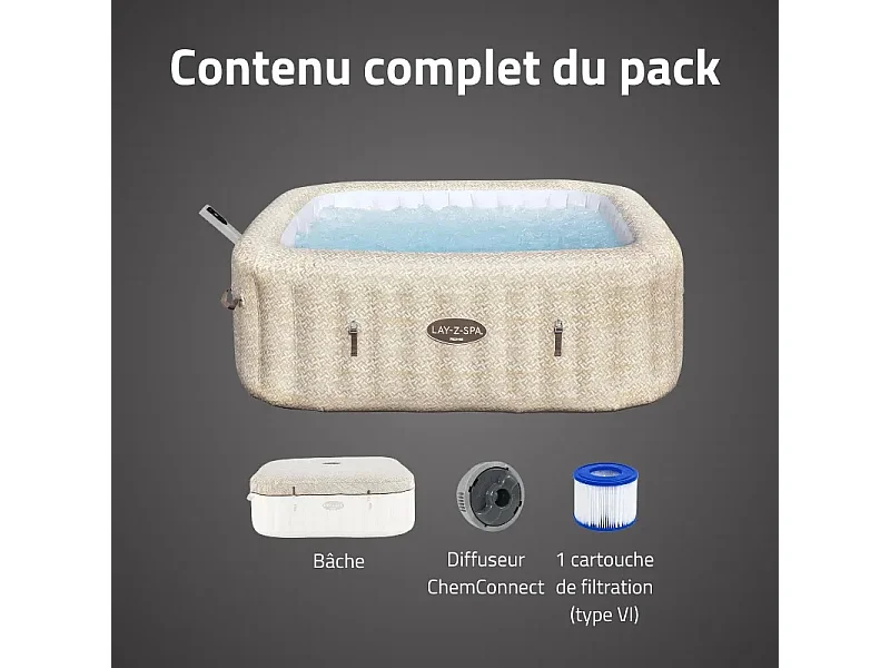 Spa gonflable Bestway Lay-Z-Spa ROME EnergySense Airjet 7 places