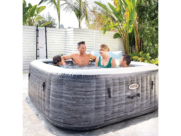 Spa gonflable Intex Pure Spa Ardoise 6 places - emplacement cartouches S2