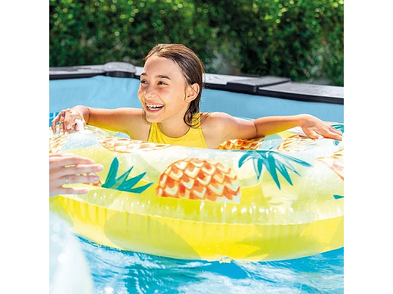 Piscine tubulaire rectangulaire Intex Graphite 4 x 3 x 1,24 m