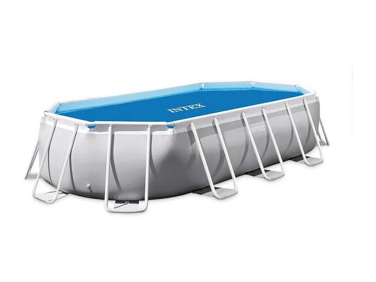 Bâche à bulles pour piscine ovale Intex L 4 x l 2 m