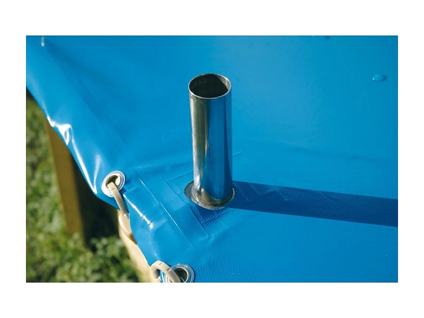 Bâche hivernage piscine octogonale longue Ubbink 400 x 750 cm