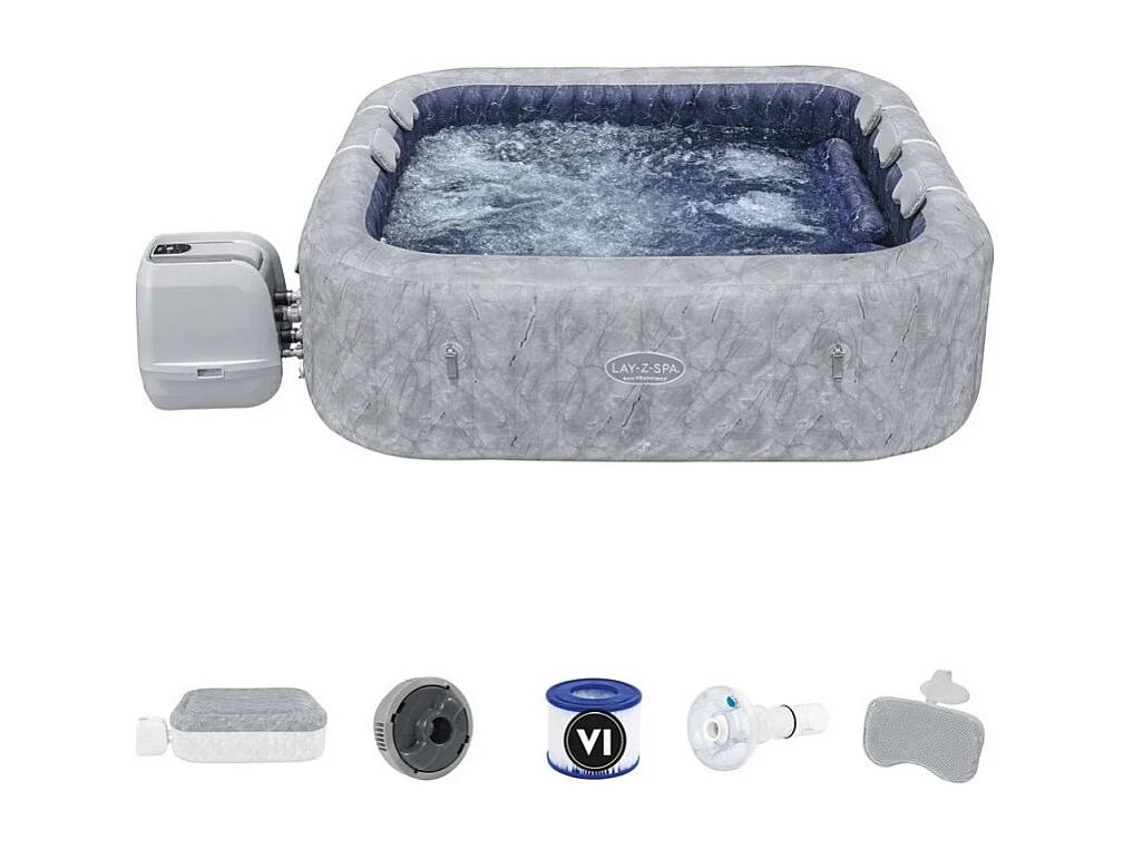 Spa gonflable Bestway Lay-Z-Spa SAN FRANCISCO EnergySense HydroJet Pro 7 places