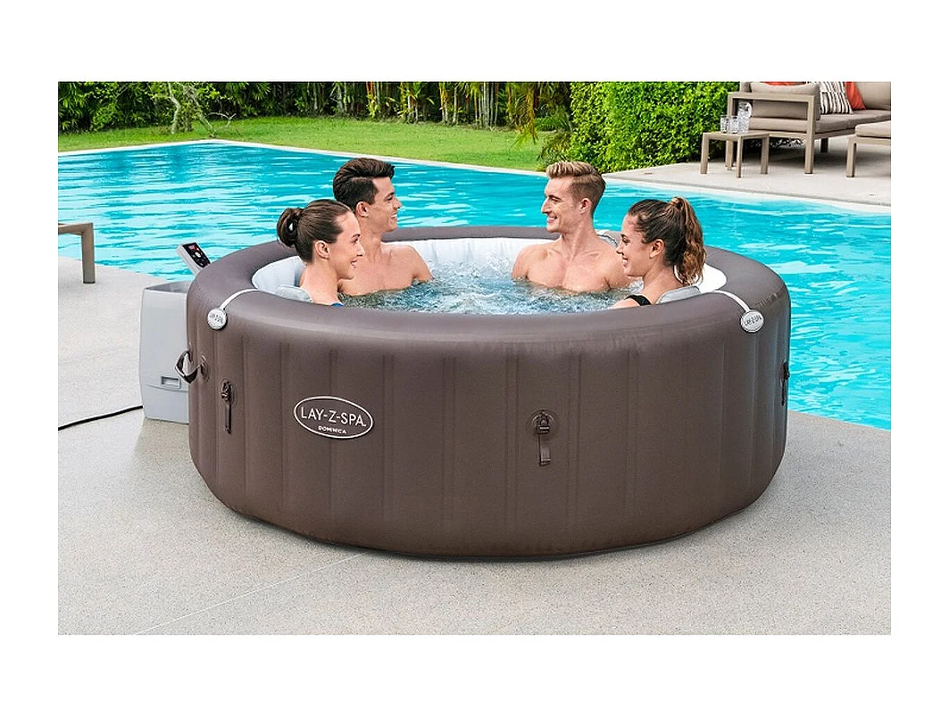 Spa gonflable Bestway Lay-Z Spa DOMINICA EnergySense HydroJet Pro 6 places