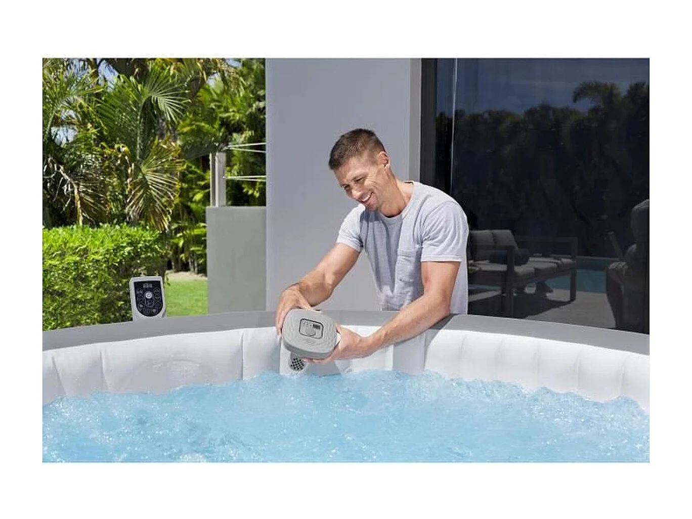 Électrolyseur au sel flottant Bestway Lay-Z-Spa pour spa et piscine