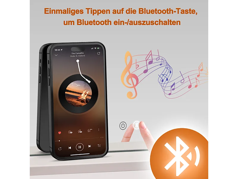 Nettlife Hollywood make-upspiegel met LED en Bluetooth, 18 LED's, grote make-upspiegel, licht en muziek, 3 standen, aanraakbediening en dimbaar.