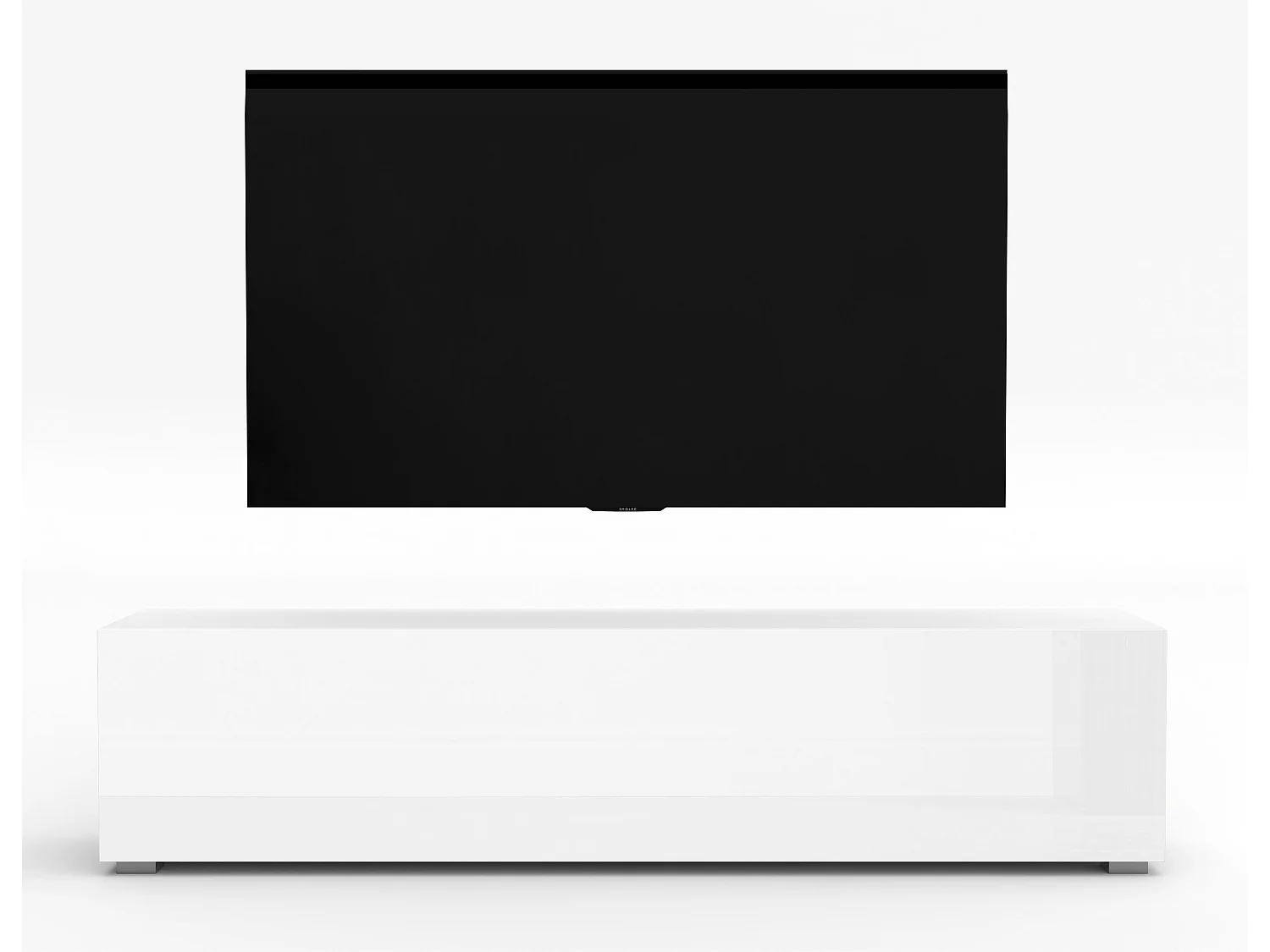 AX LIVING ZIVOLLI TV-Board 160 cm weiß Lowboard