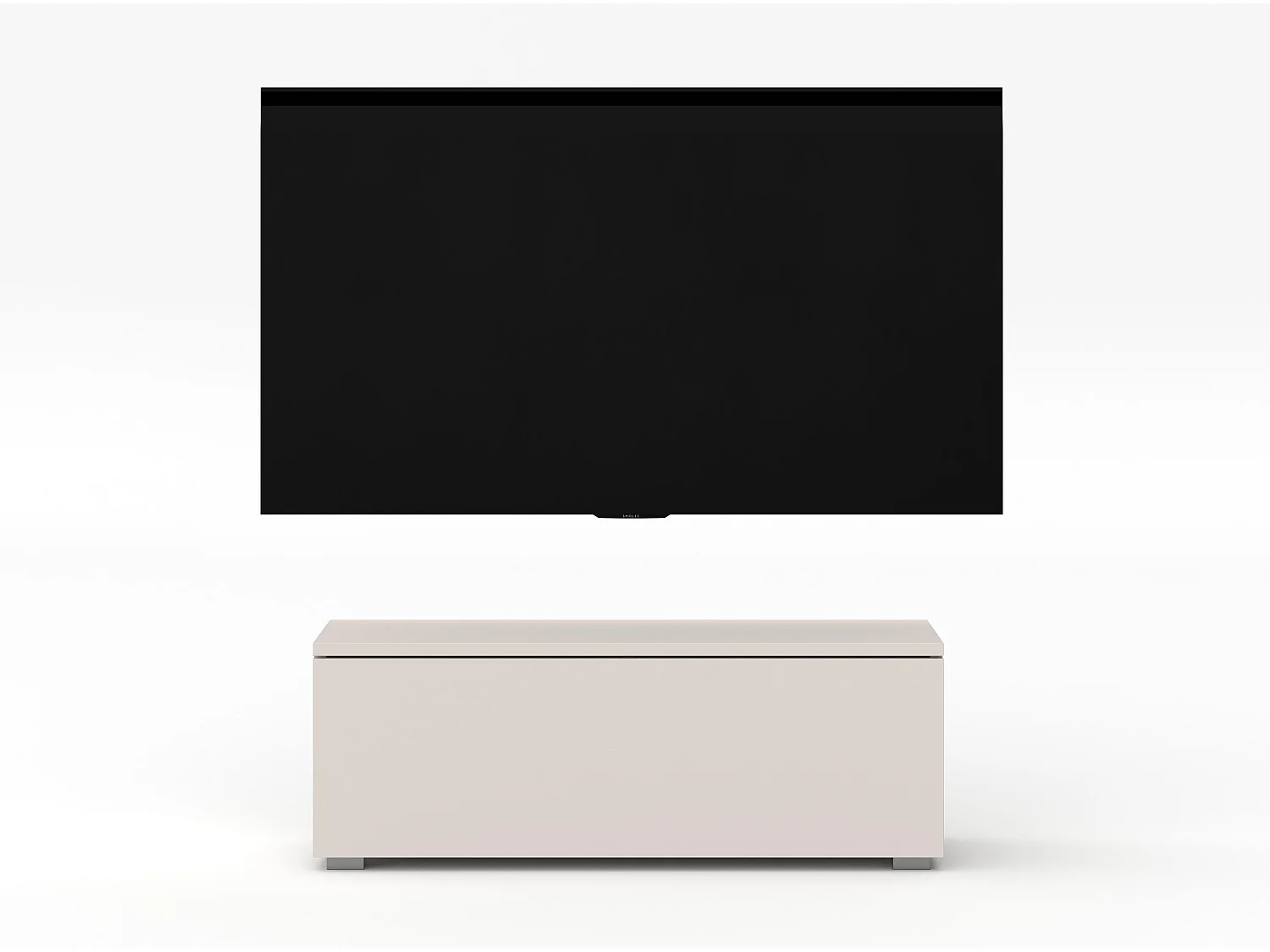 AX LIVING modernes TV Board Loriano 100 cm Lowboard beige Kaschmir