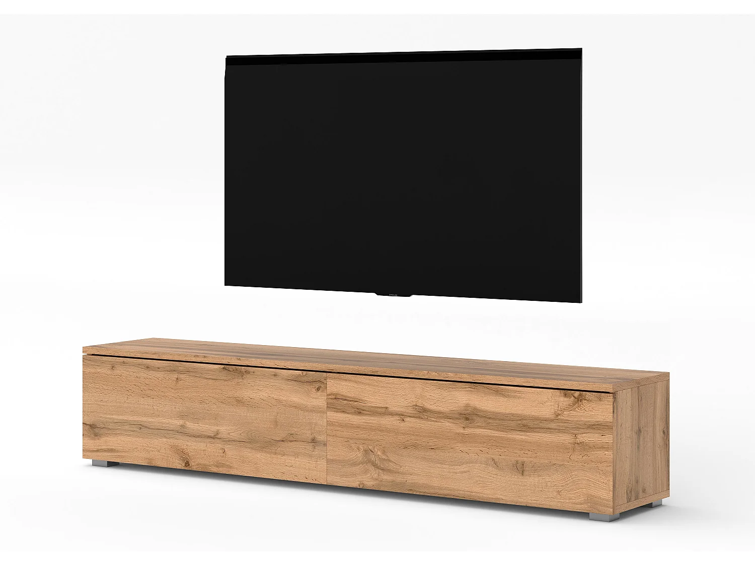 AX LIVING TV Board Loriano 180 modernes Designer Lowboard Eiche Wotan