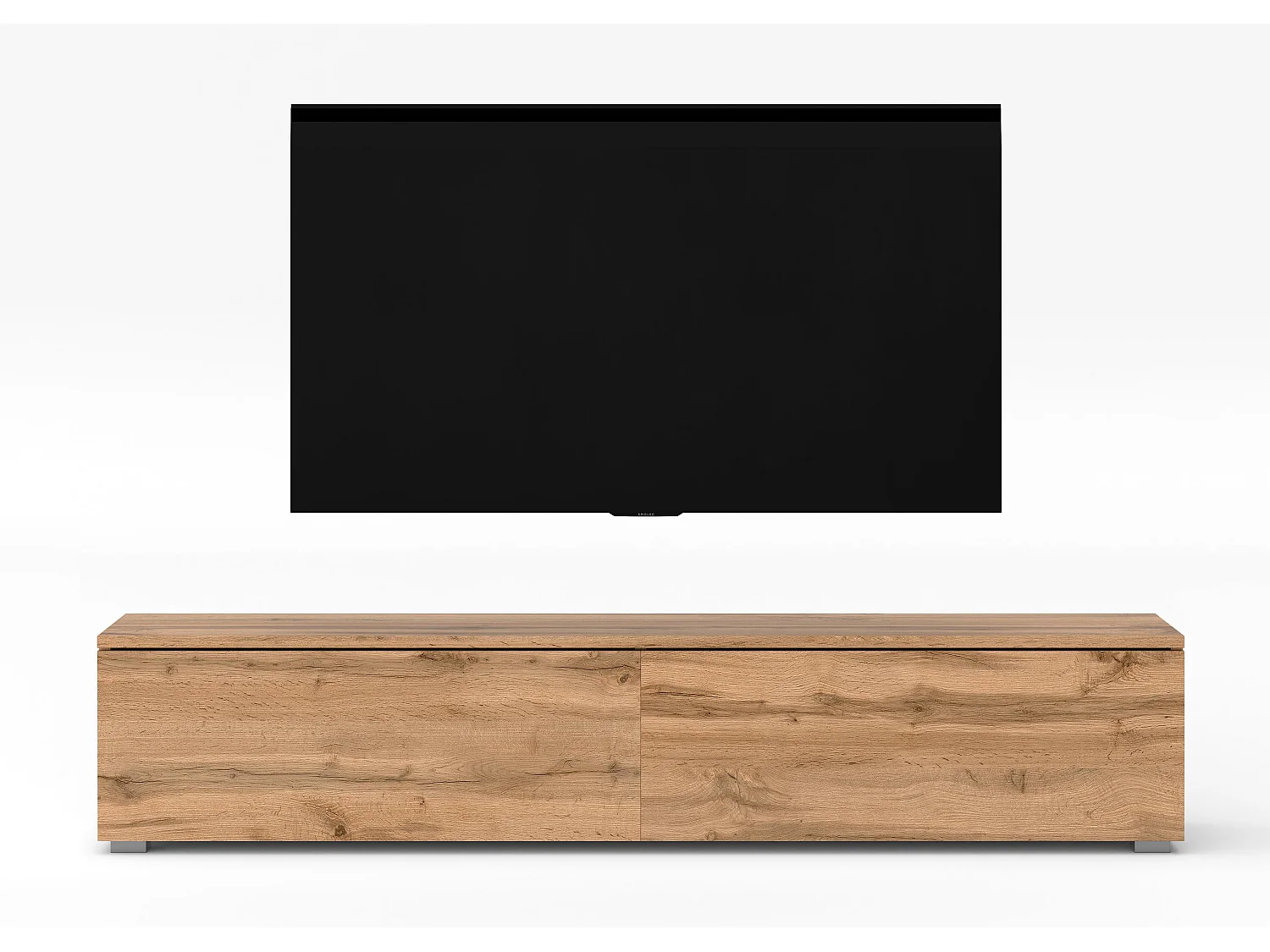 AX LIVING TV Board Loriano 180 modernes Designer Lowboard Eiche Wotan