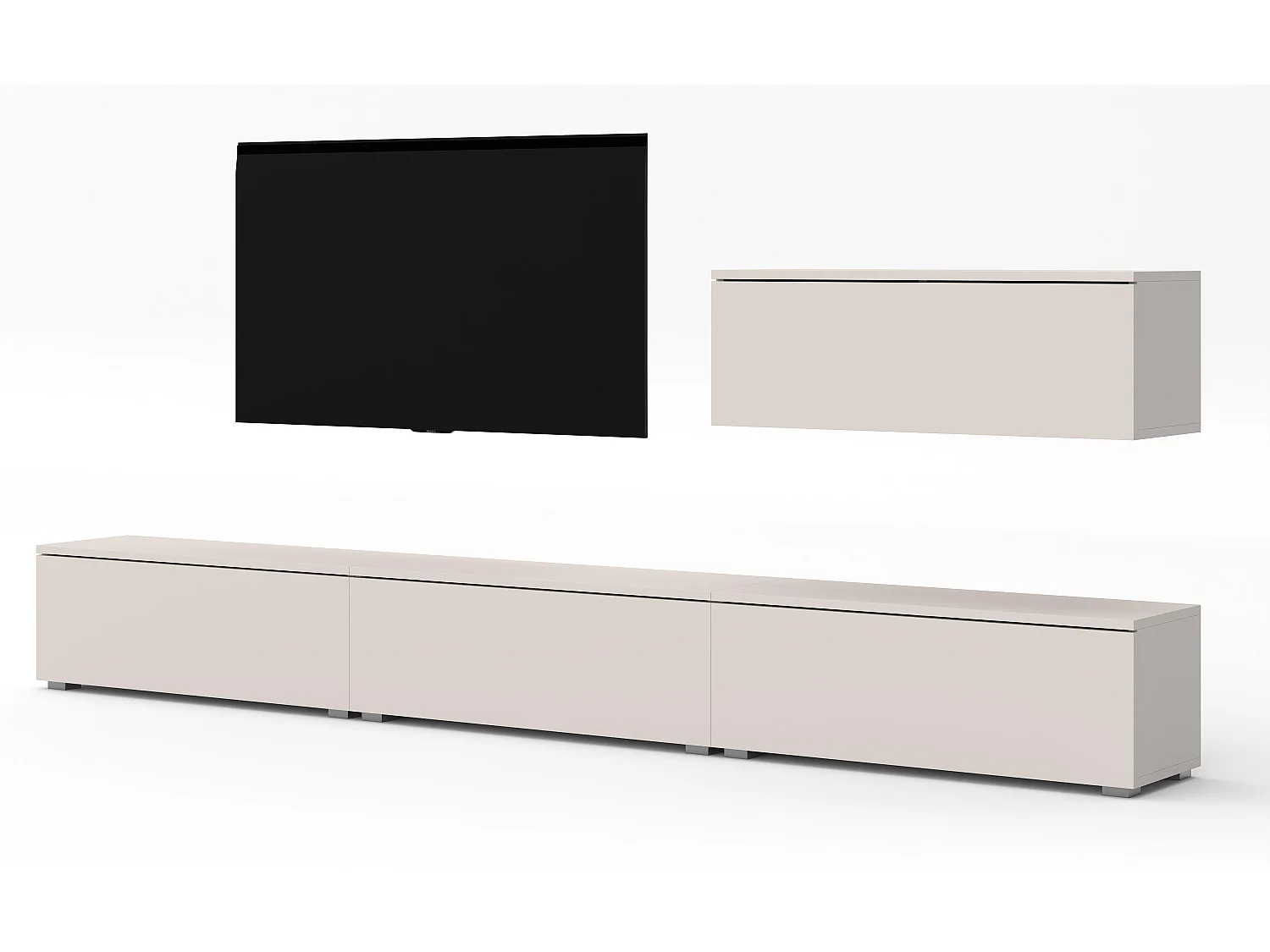 AX LIVING Meuble mural Loriano IV 300 cm beige cachemire