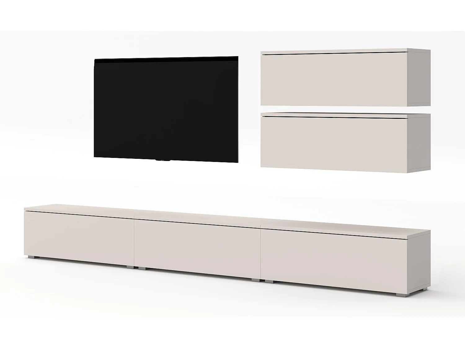 AX LIVING Meuble mural Loriano V 300 cm beige cachemire