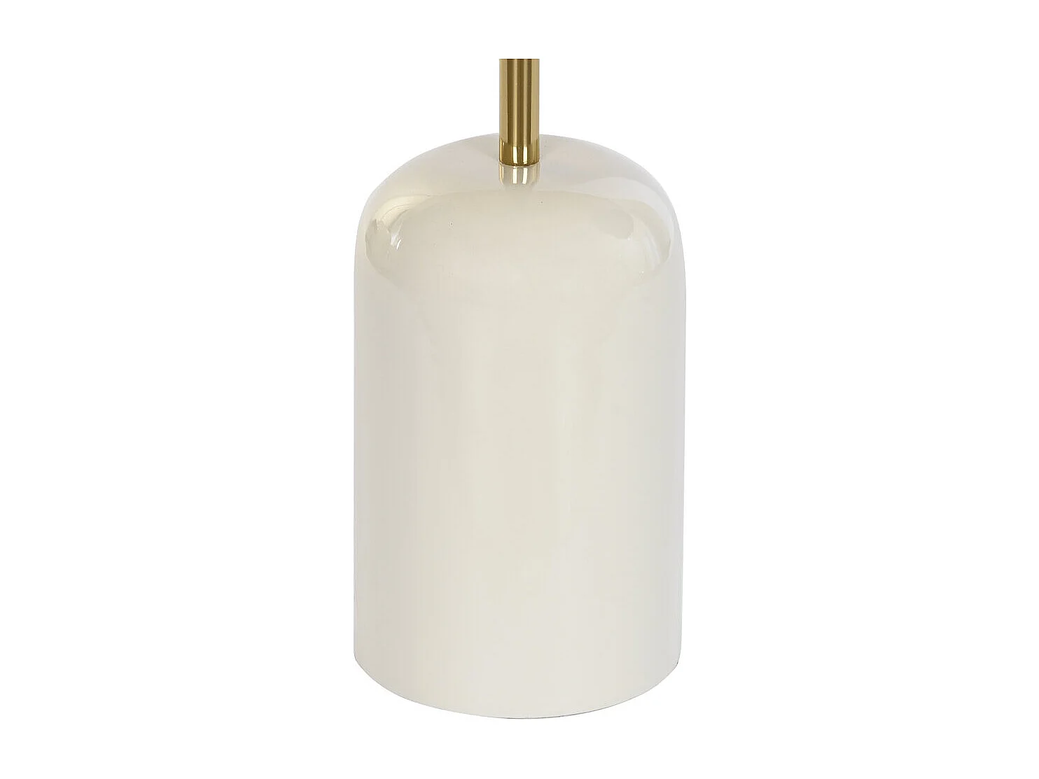 Bijzettafel van ijzer met leer, 40x40x56 cm, gelakte handgreep.