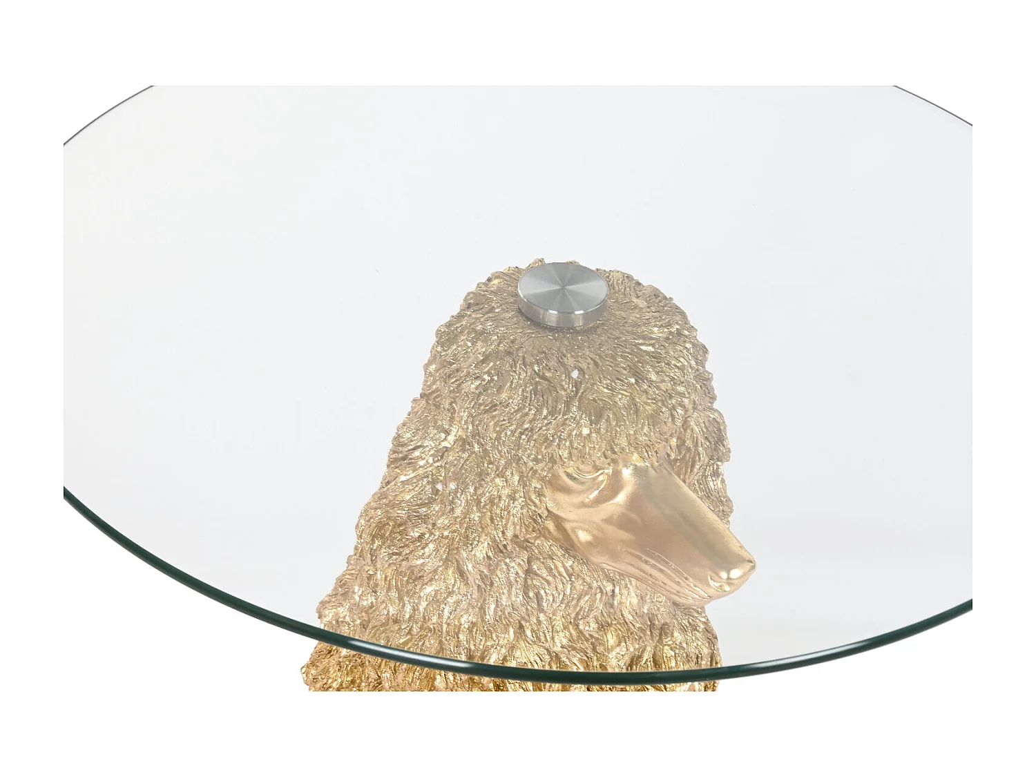 Bijzettafel van kunsthars 60,5 x 60,5 x 62 cm Poedel