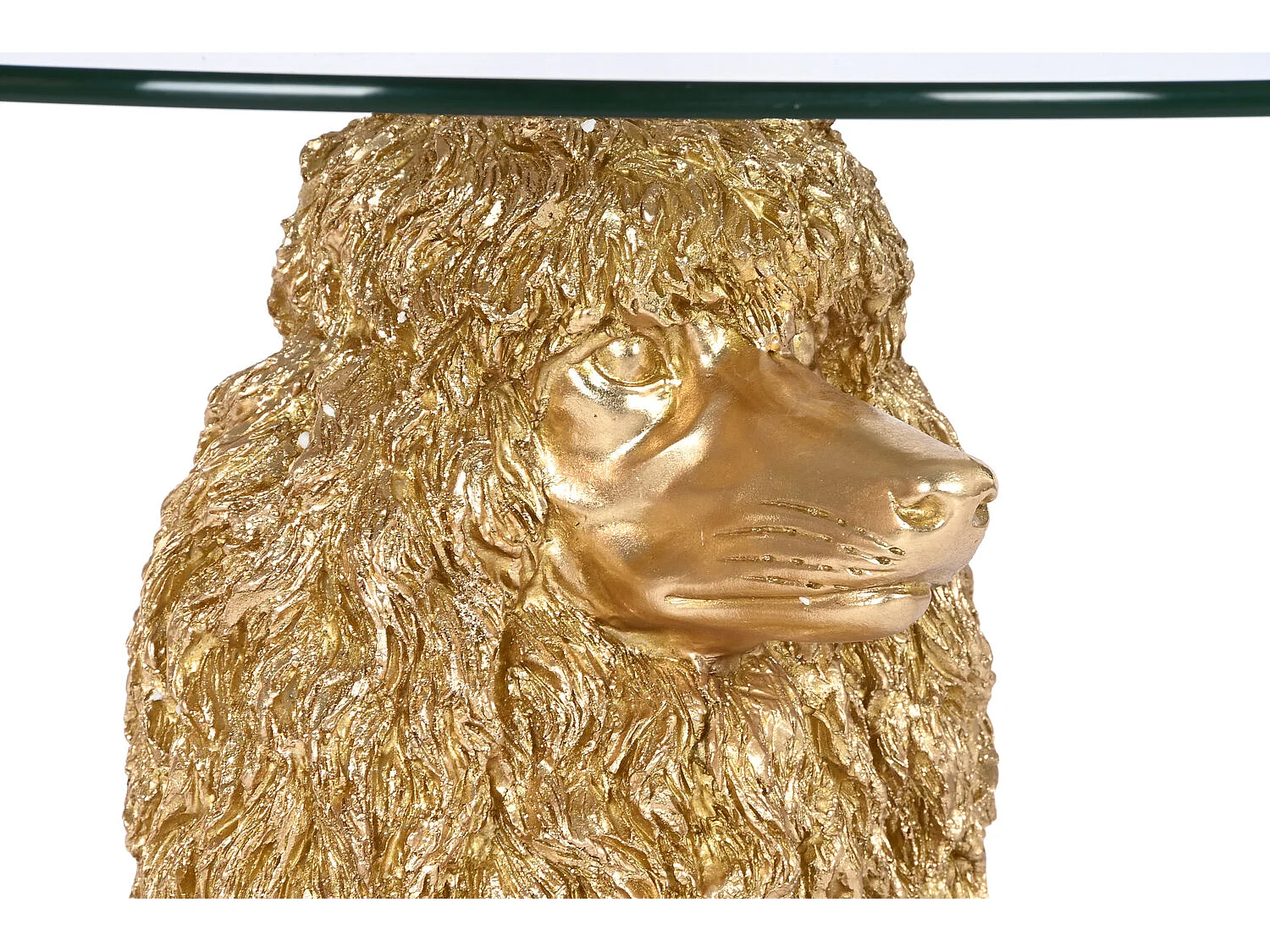 Bijzettafel van kunsthars 60,5 x 60,5 x 62 cm Poedel